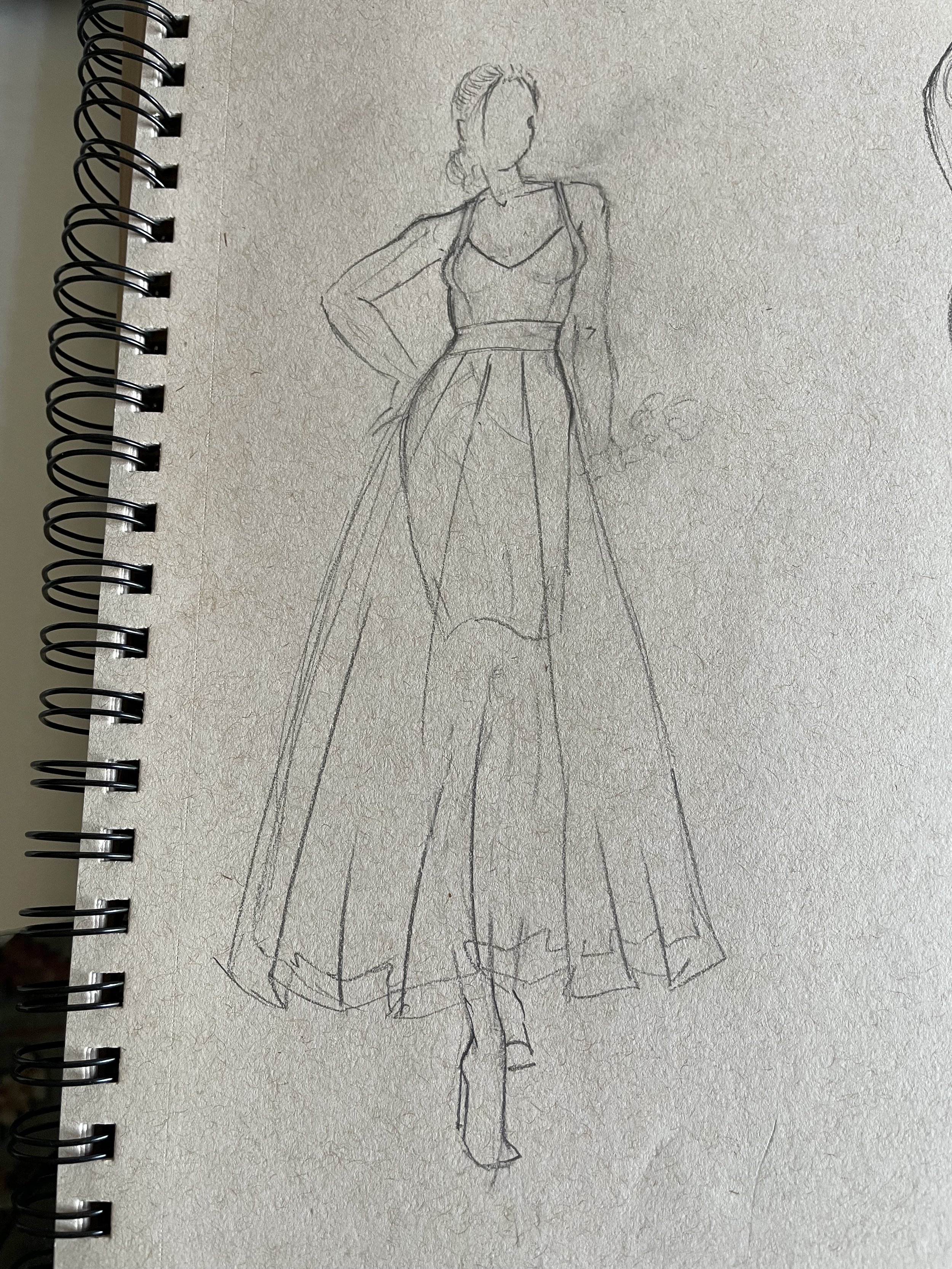 Wedding Dress Original Sketch
