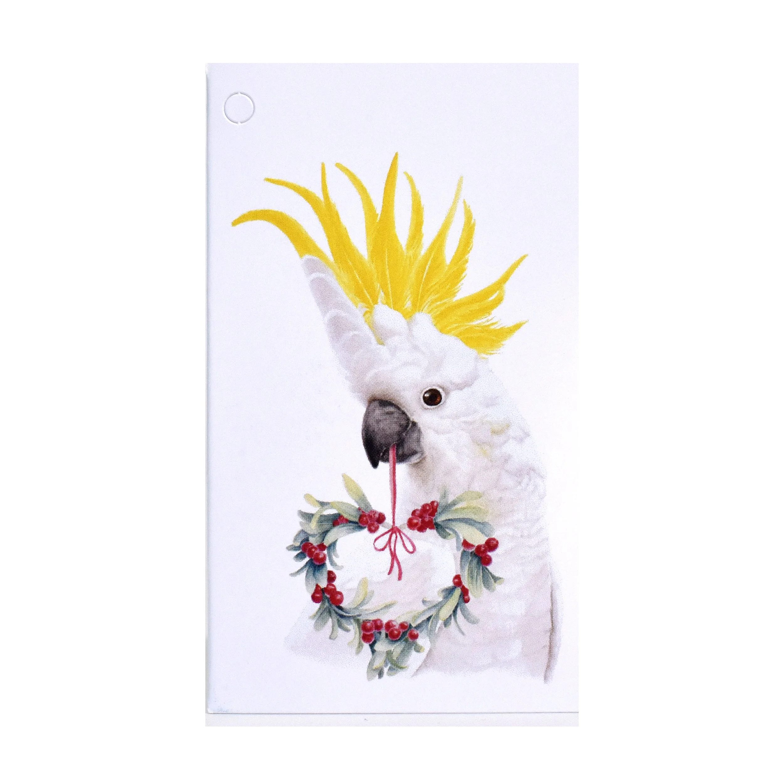 Folded Gift Tag - Christmas - Cockatoo