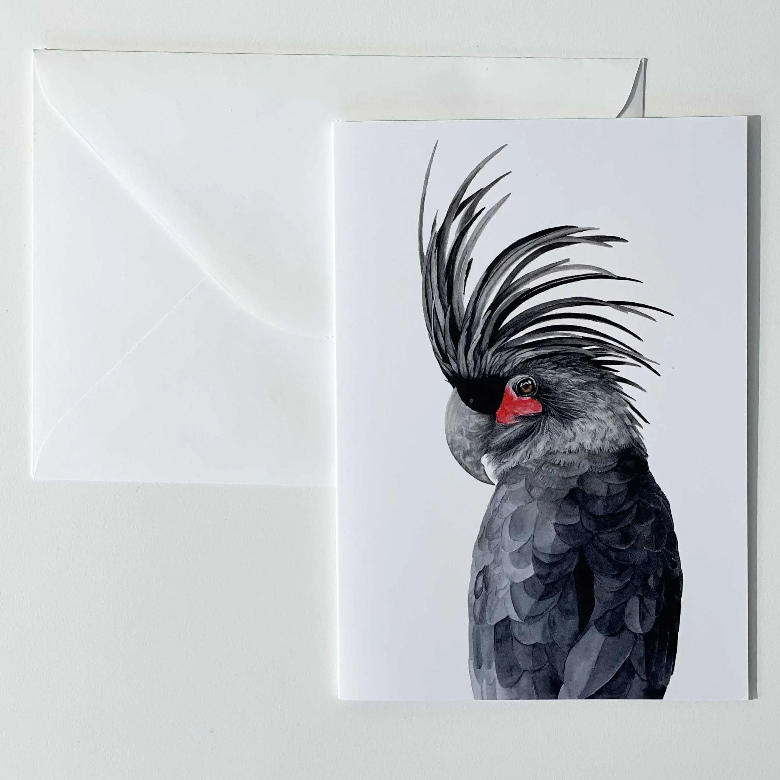 Greeting Card/Portrait - Palm Cockatoo