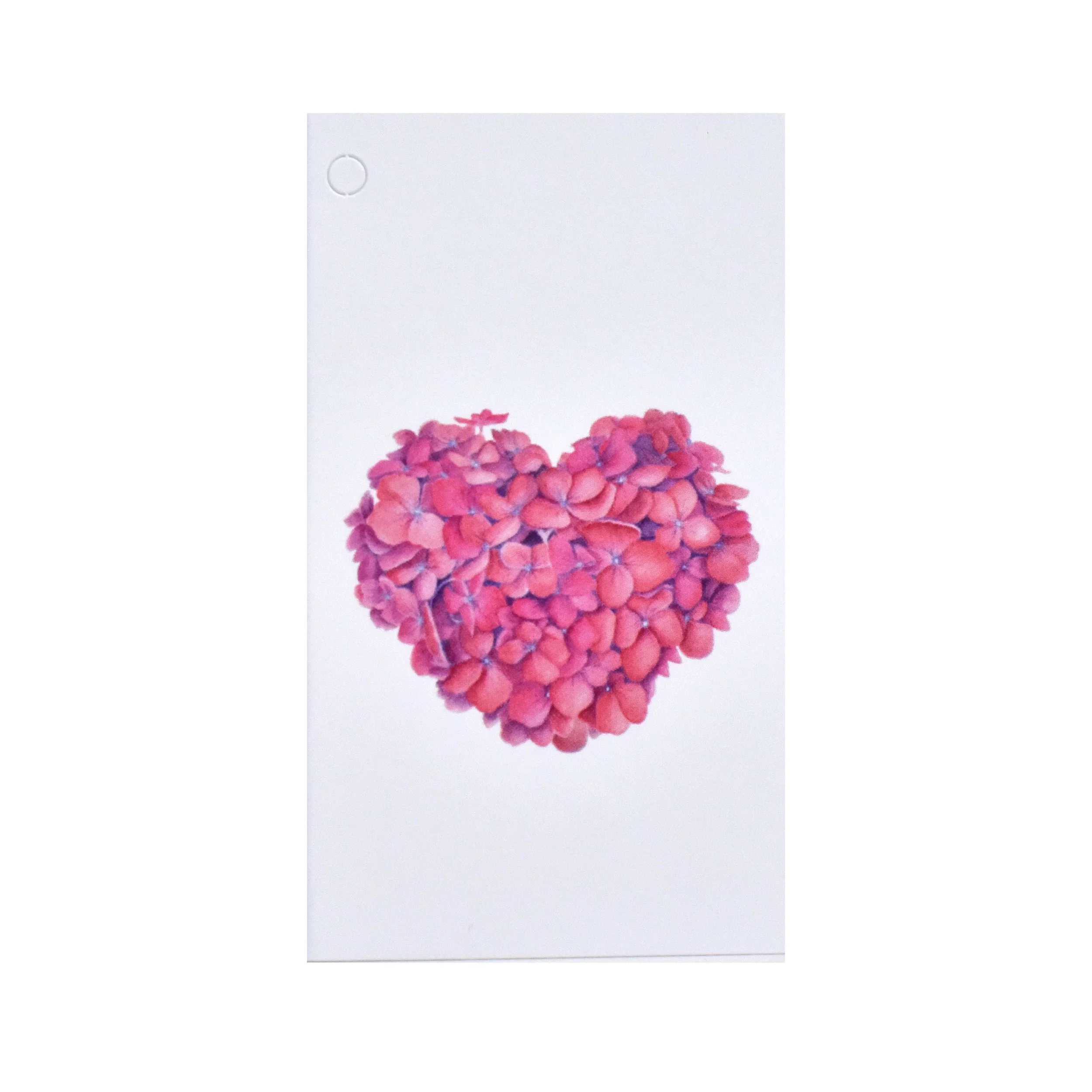 Folded Gift Tag - Hydrangea Heart