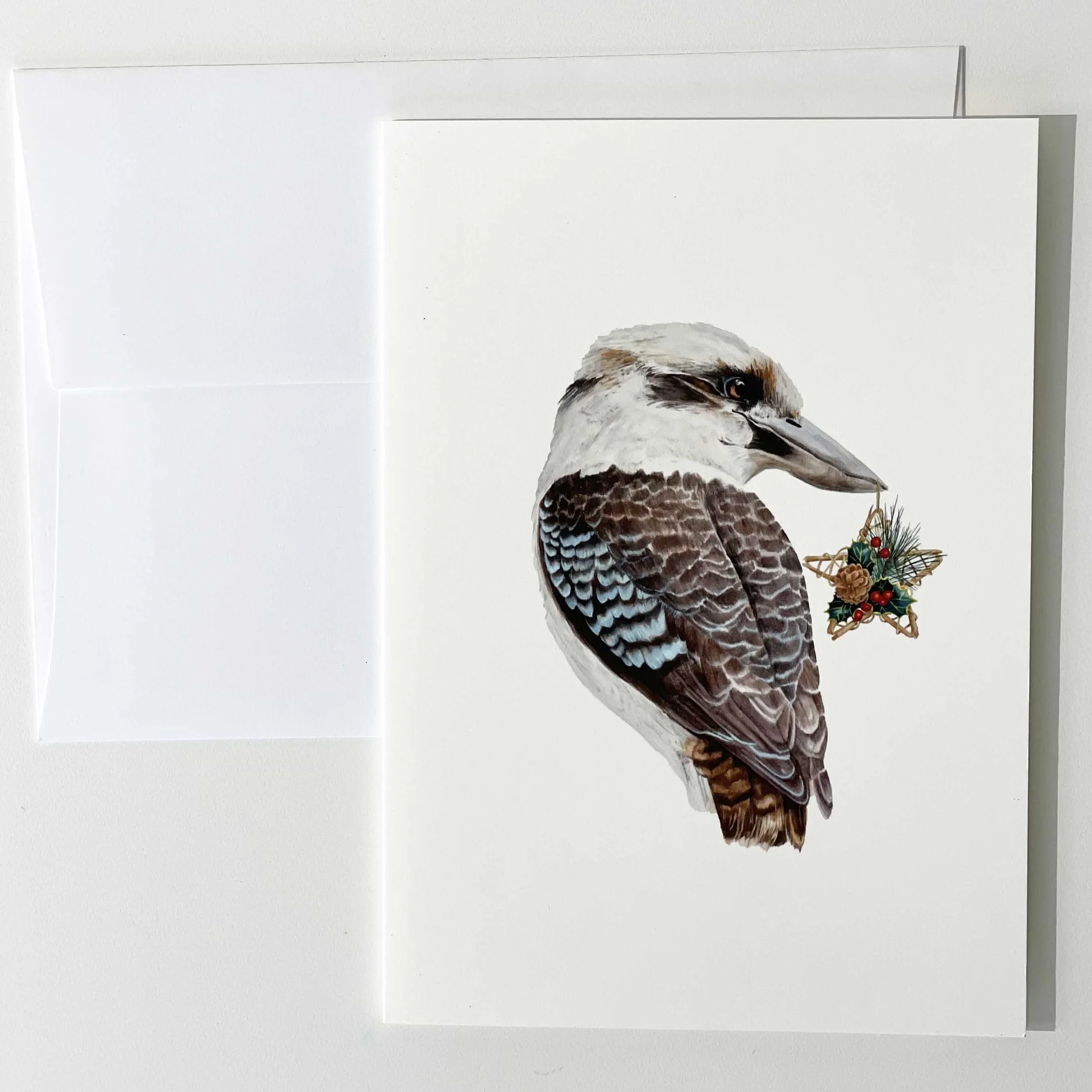 Fine Art Card - Christmas - Kookaburra Xmas Star