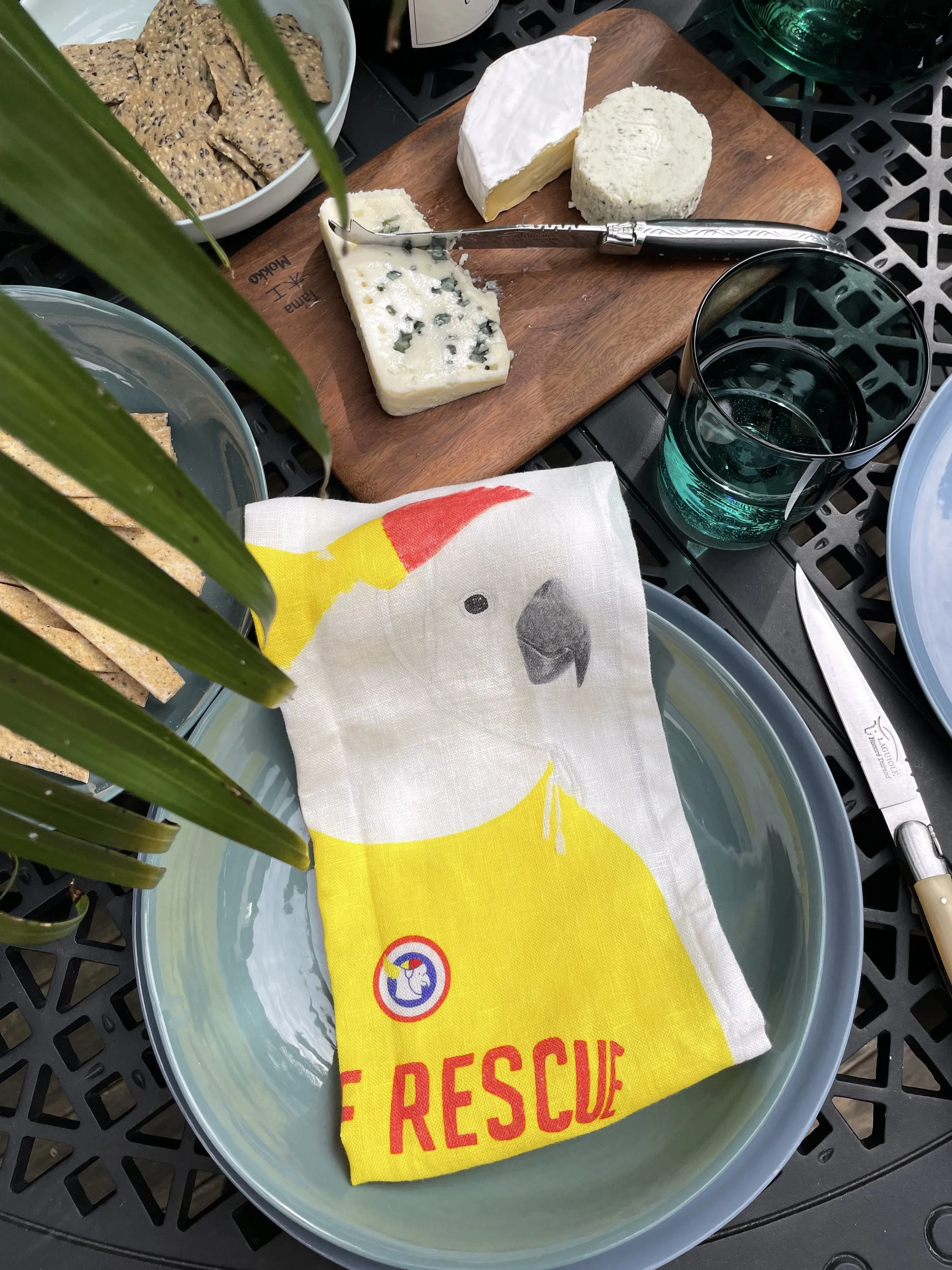 Linen Napkin "Surf rescue"