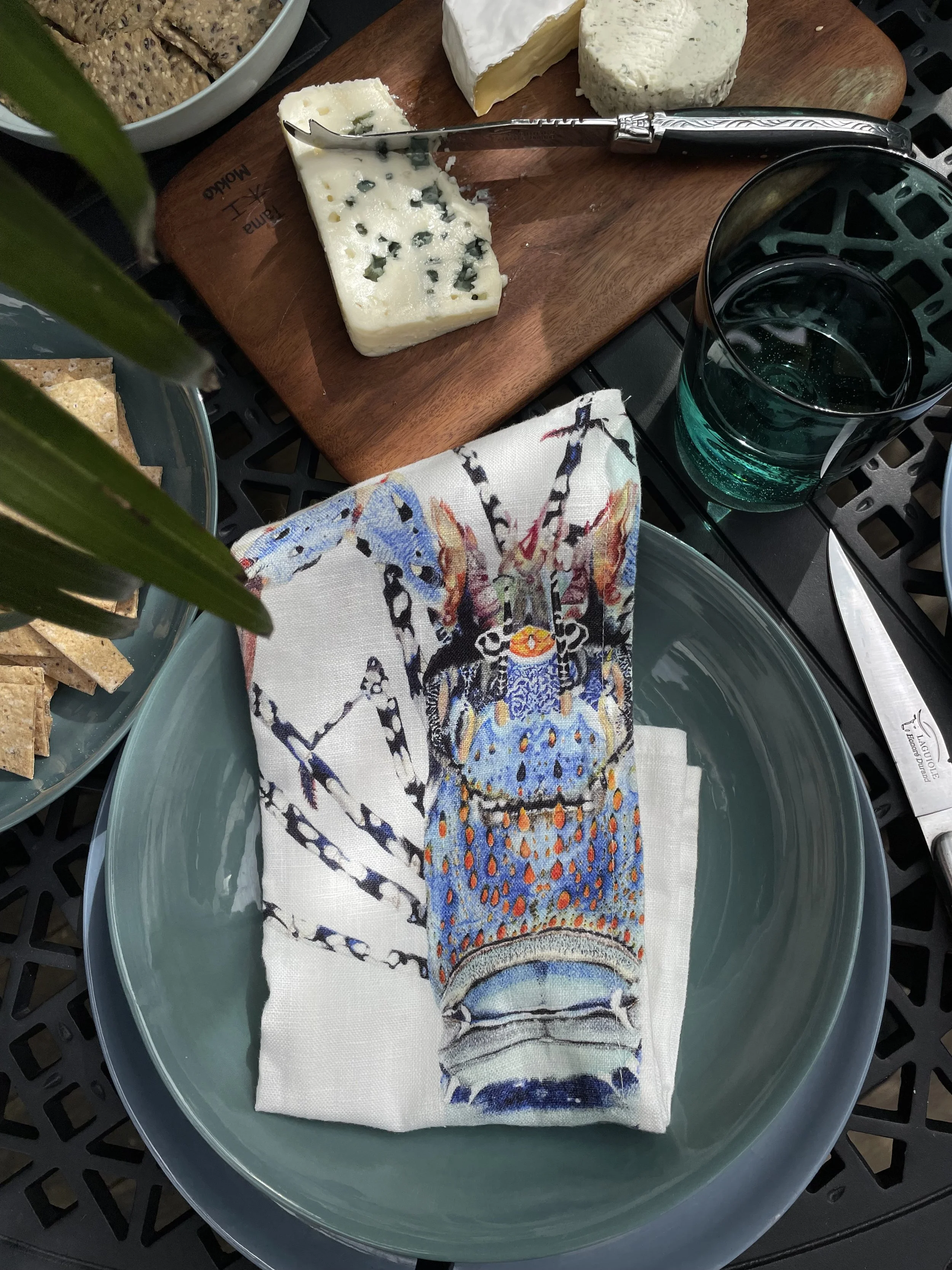 Linen Napkin " Australian Lobster"