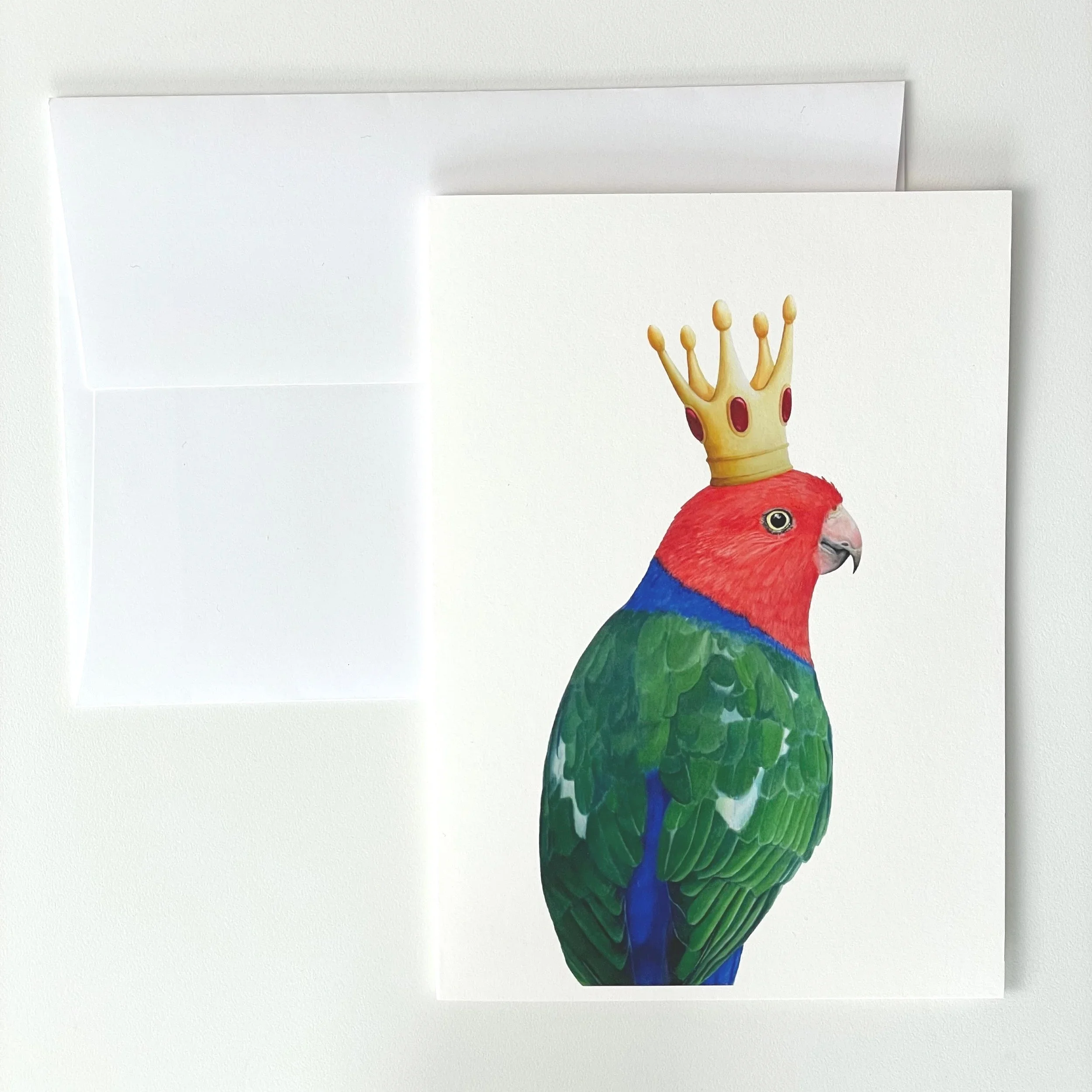 Fine Art Card - King Parrot with Crown
