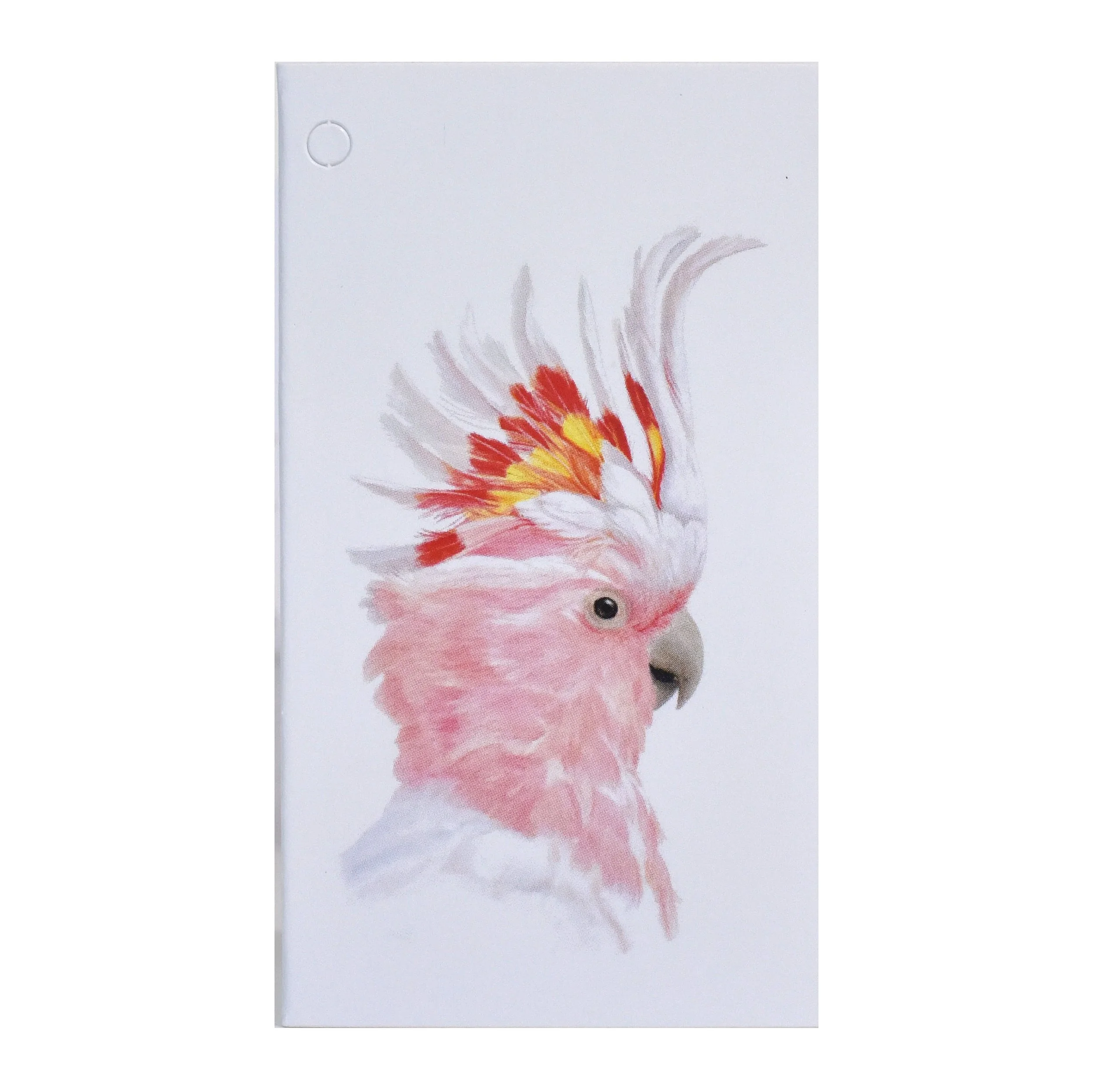 Folded Gift Tag - Pink Cockatoo