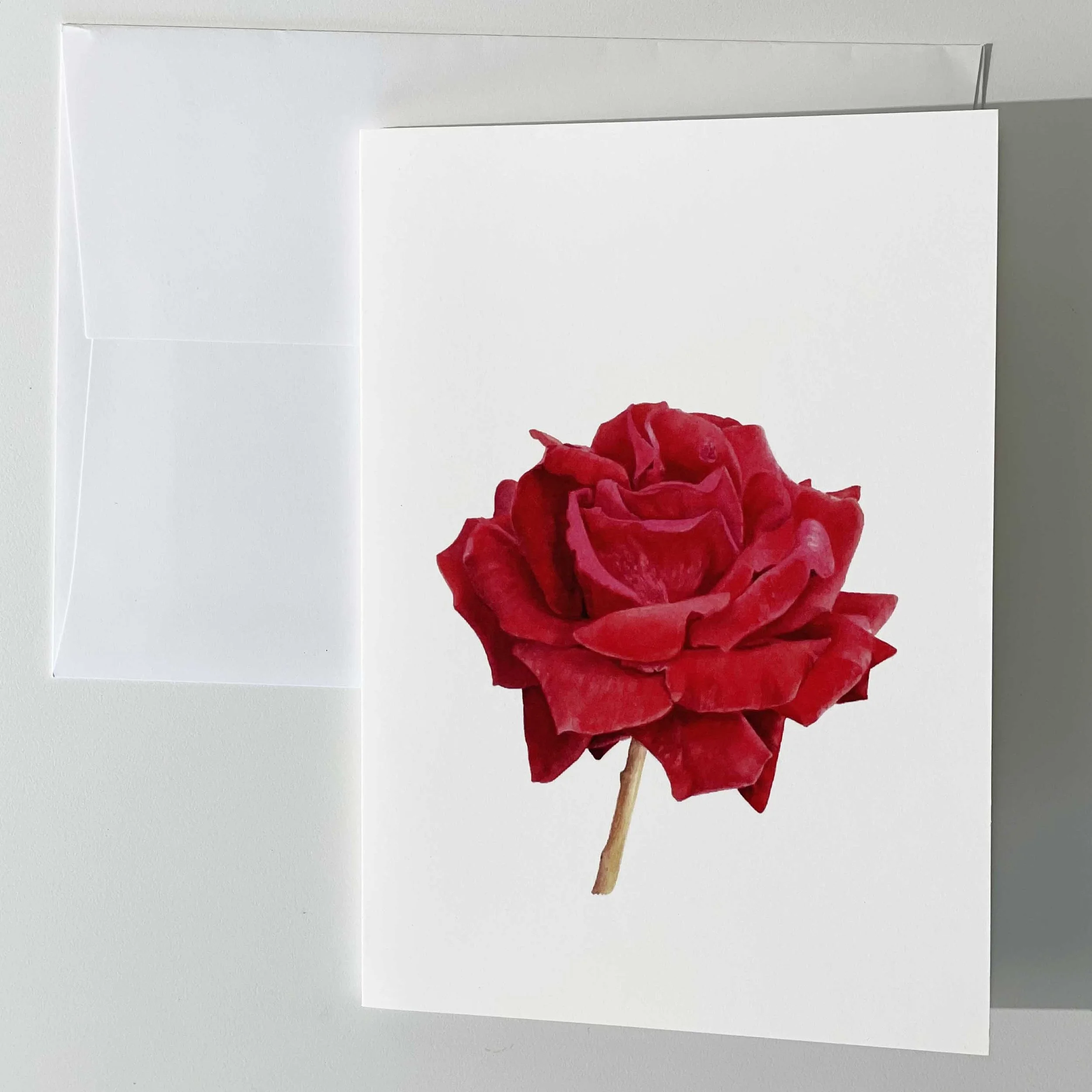 Fine Art Card - RED ROSE