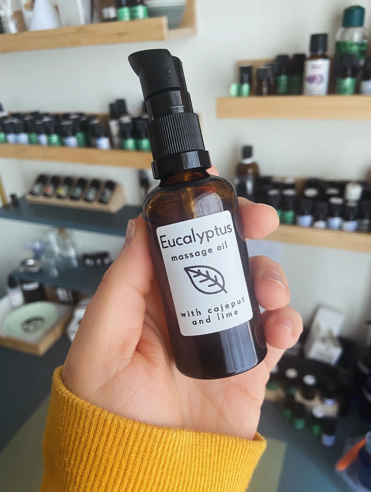 ✨some fun finished product from the lab recently&hellip;if you&rsquo;ve always wanted your own take-home version of my popular eucalyptus and lime massage oil, it&rsquo;s now available in the shop! 🍃