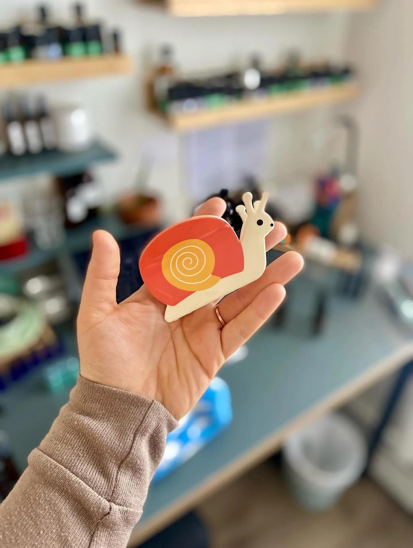 It&rsquo;s Whimsy Wednesday ✨ just sharing some fun and magical trinkets from the shop...my favourite hair-clip - they remind me to go sloooow and move at my own pace 🐌☮️