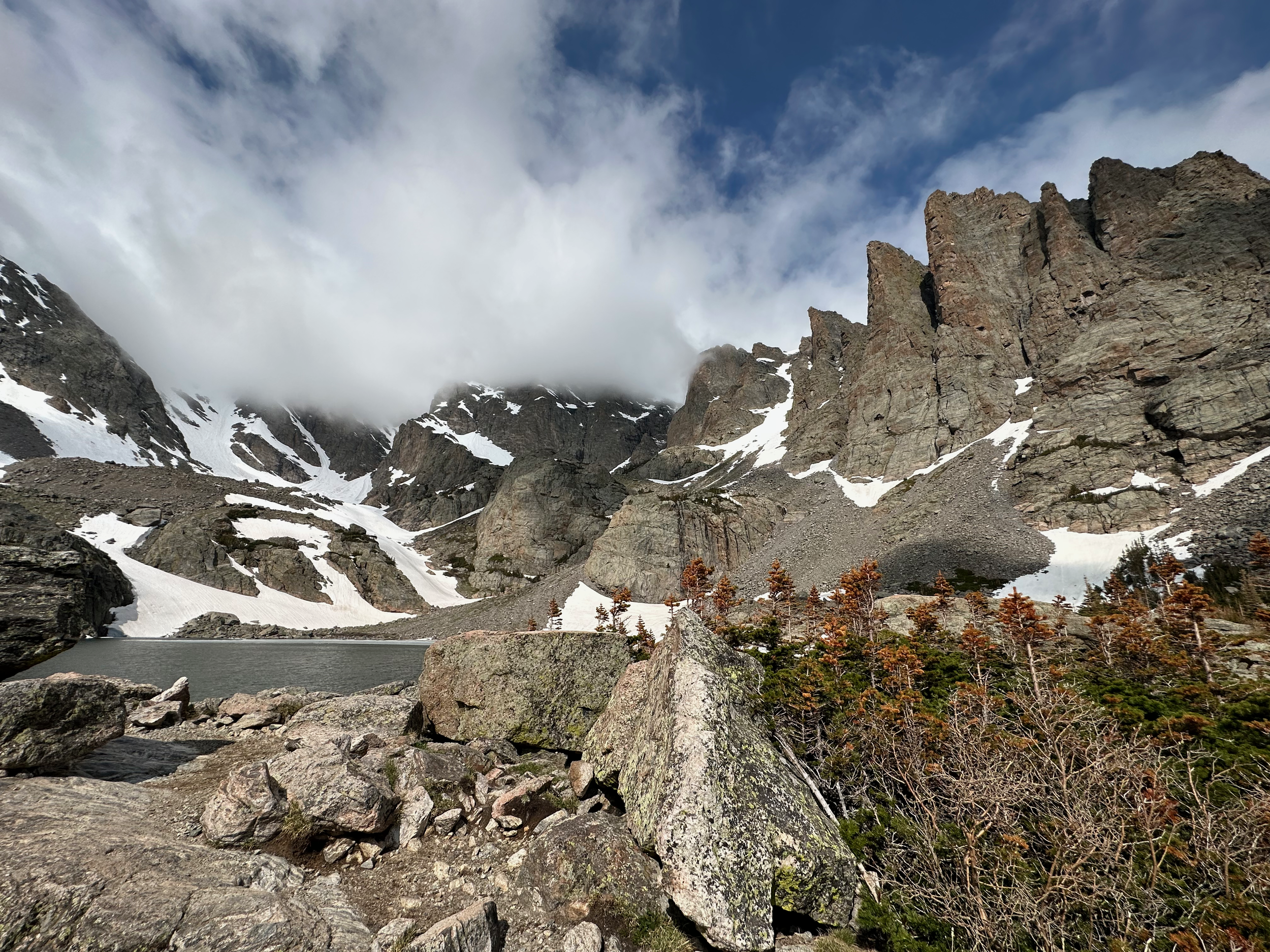 Hiking to Sky Pond in Rocky Mountain National Park