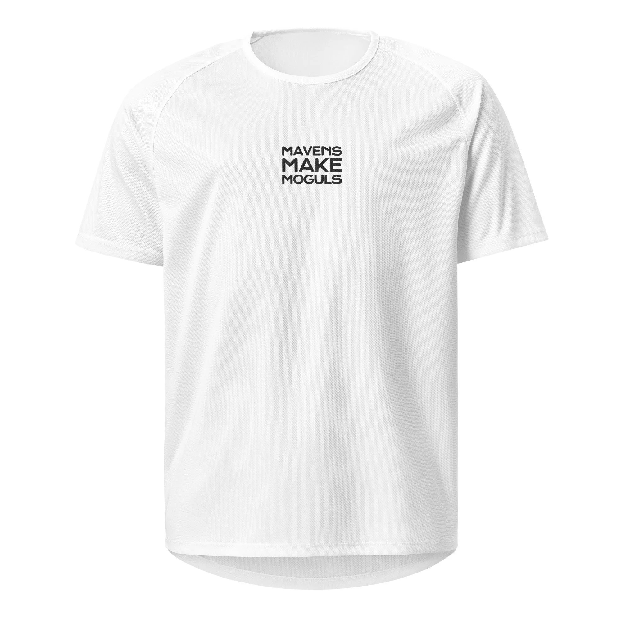Mavens Make Moguls Black on White Unisex Sports Jersey