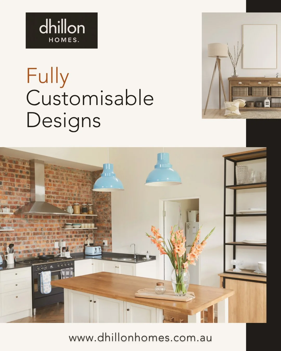 No two families are alike why should homes be? 🏡✨ From layout to finishes, Dhillon Homes tailors every detail for you.

Visit dhillonhomes.com.au or call 📞 0342 390 909 today!
 
#customhomebuilder #dhillonhomes #australianhomes #homegoals