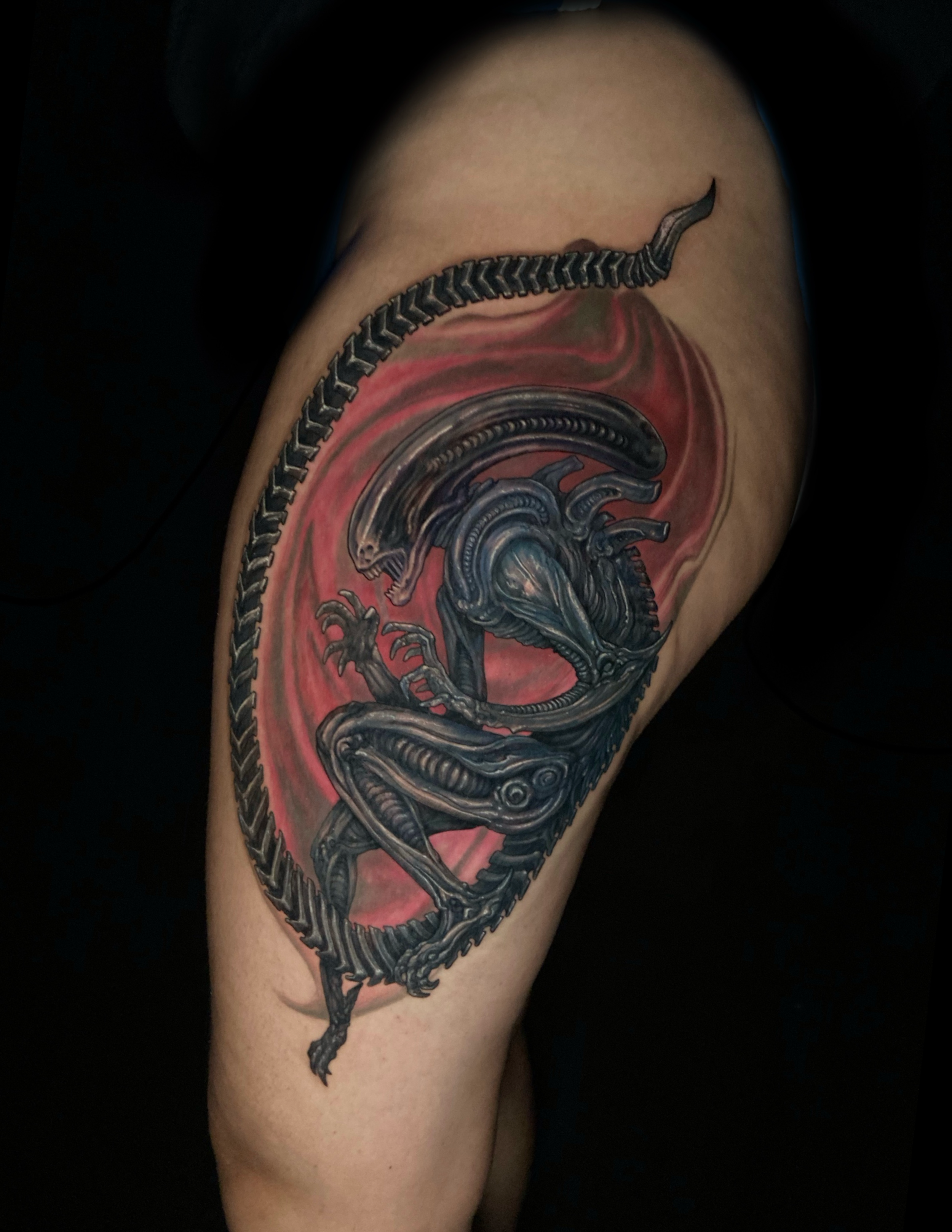alien xenomorph geiger tattoo