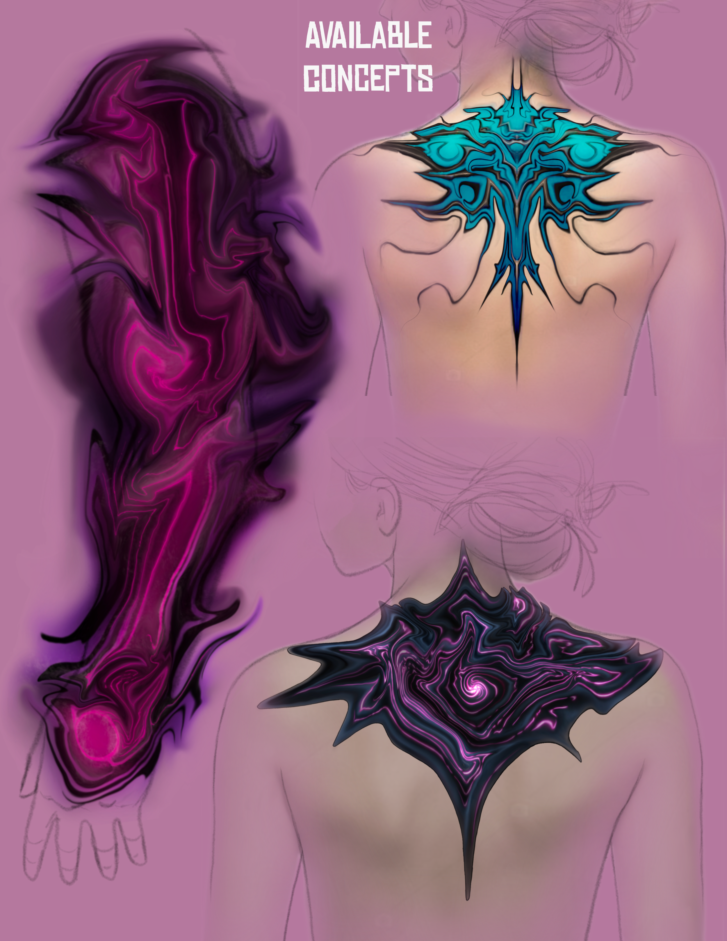 abstract artwork tattoo concept