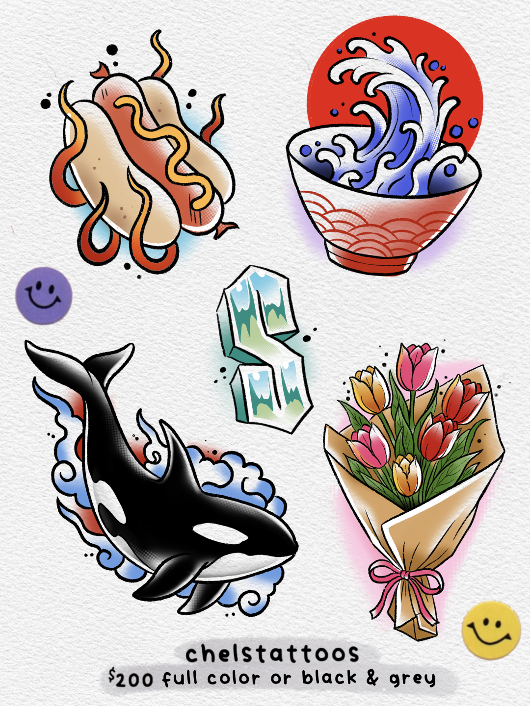 Chelsea Seattle Flash Tattoos