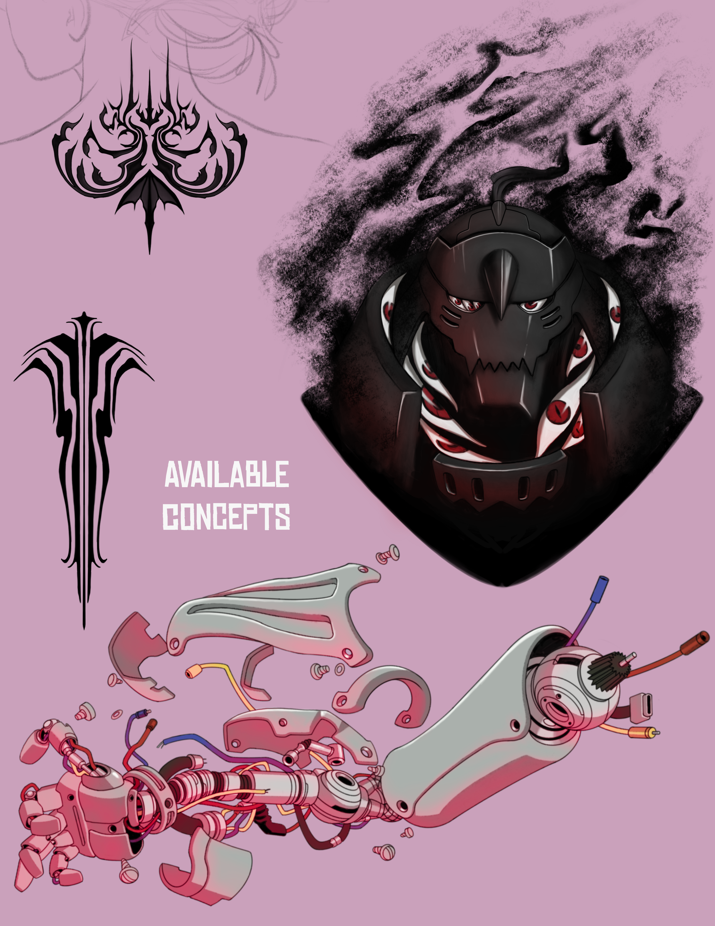 abstract artwork tattoo concept anime