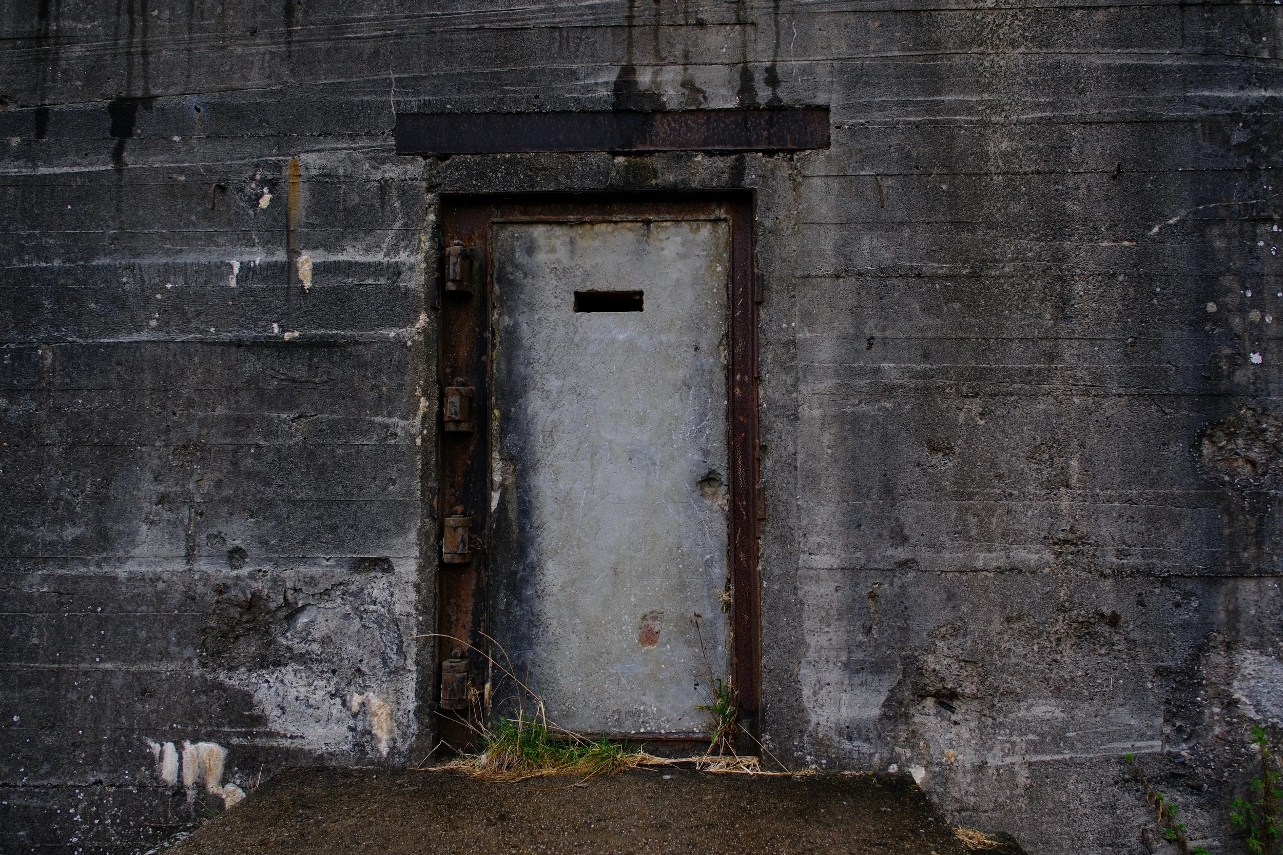 An old door of the bunker