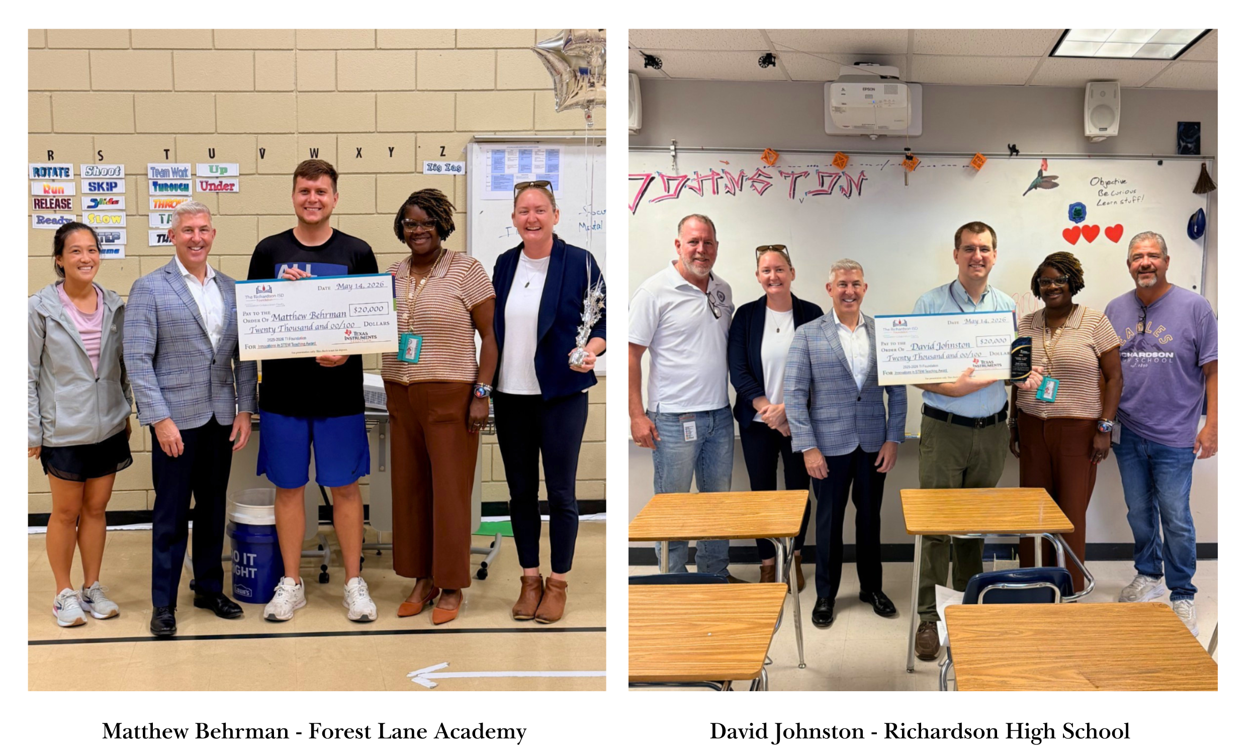 Two RISD Teachers Named 2026 TI Foundation Innovations in&nbsp; STEM Teaching Award Winners