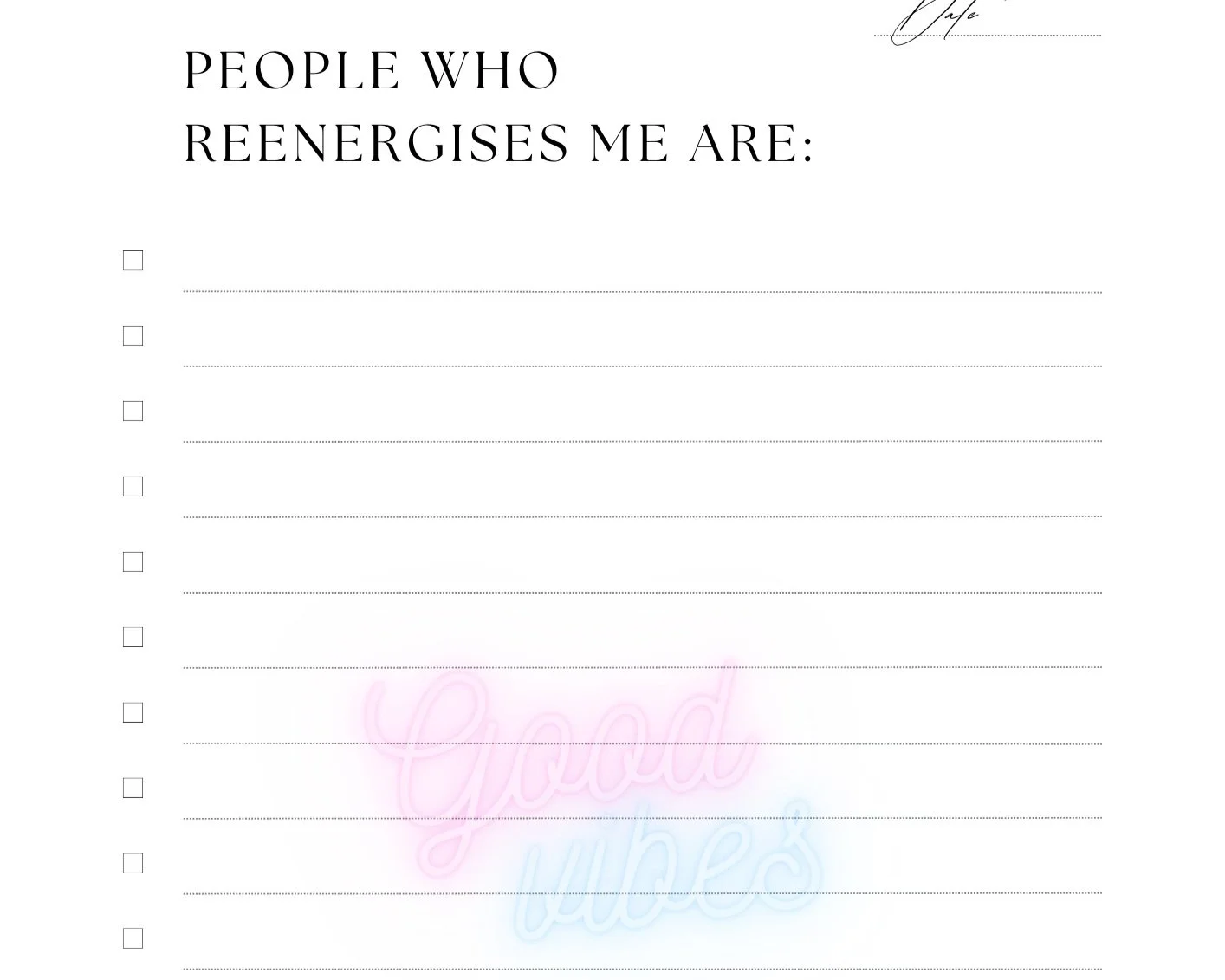 Connecting with Those Who Reenergize You