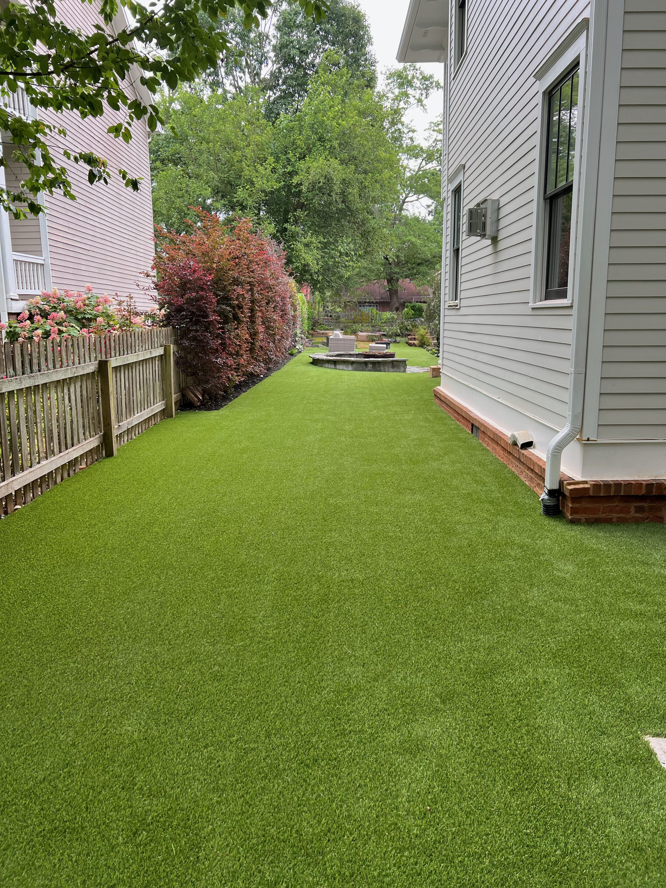 artificial turf in backyard of home Decatur GA