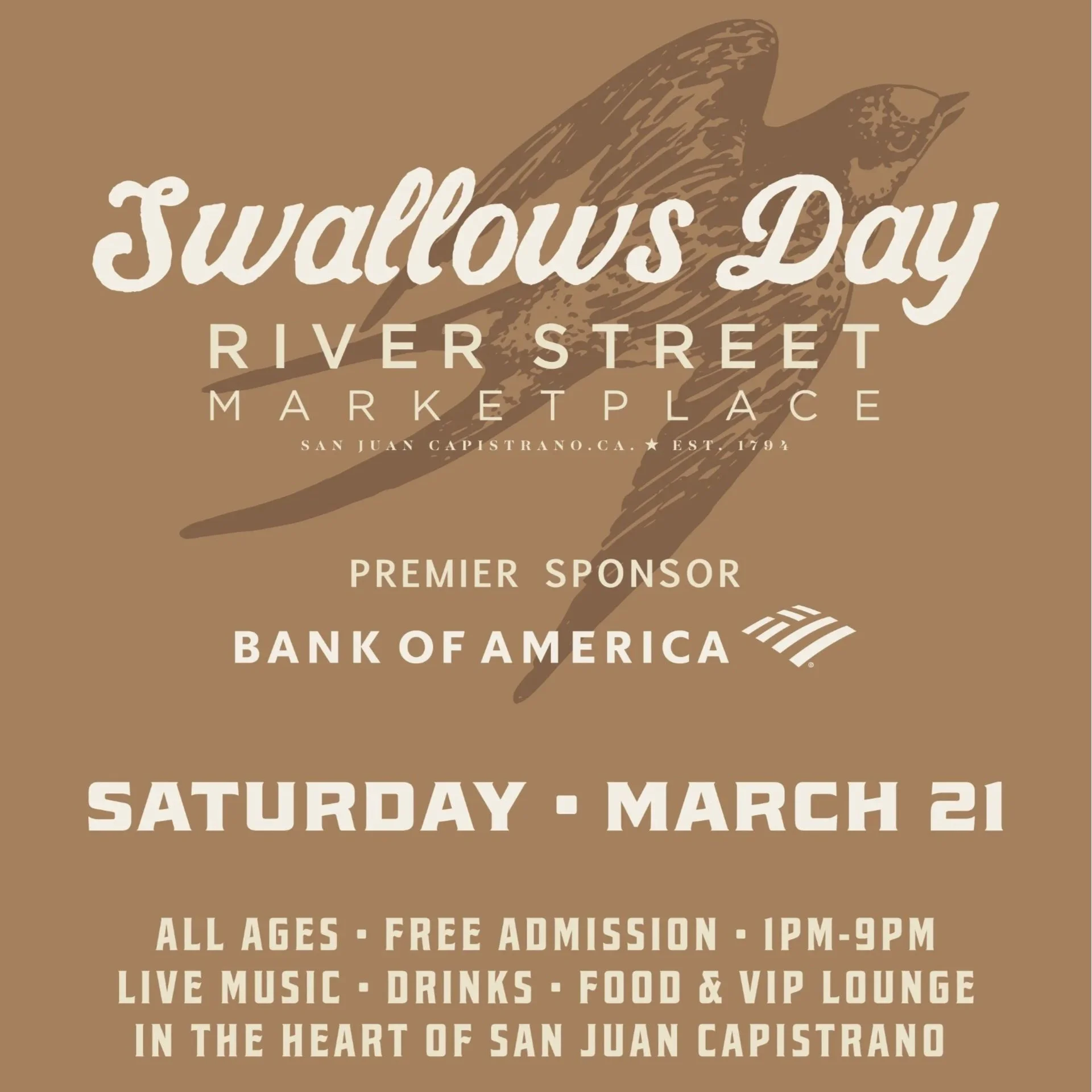 Swallows Day at River Street Marketplace