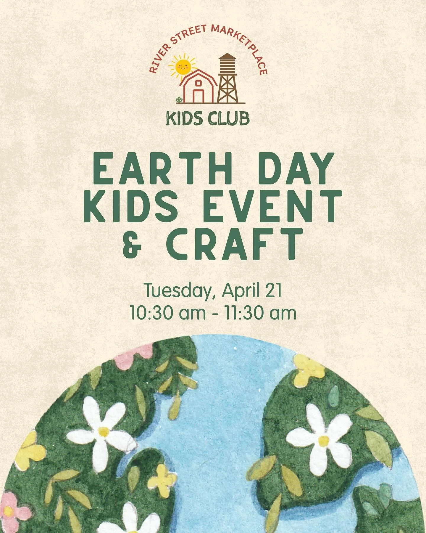 Join River Street Kids Club + @socalkidsclub for a special morning of hands-on fun at River Street Marketplace!

✨ Insect touch table
🌱 Plant potting craft
🌞 Fresh air + creative play

The perfect way for little ones to celebrate Earth Day with cur