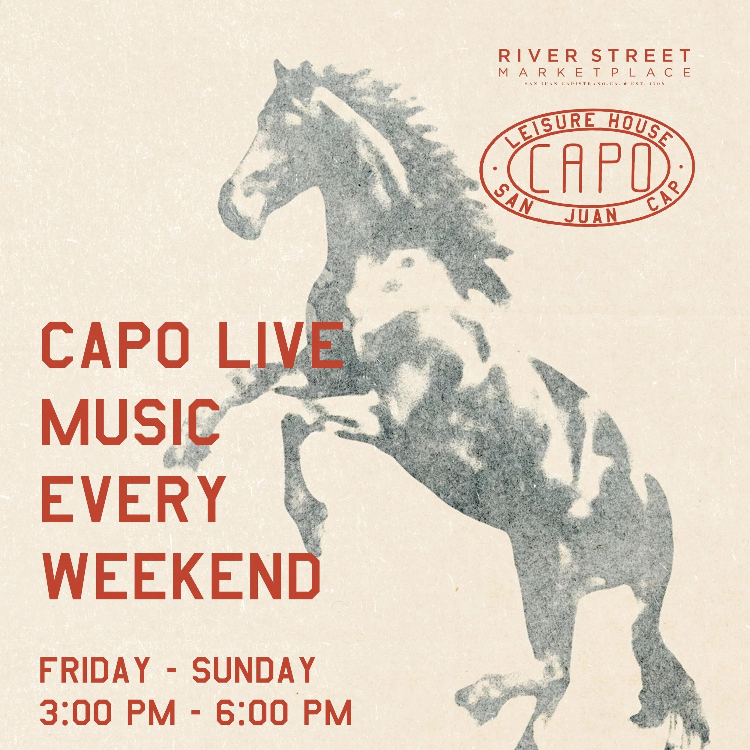 Live Music Friday, Saturday + Sunday