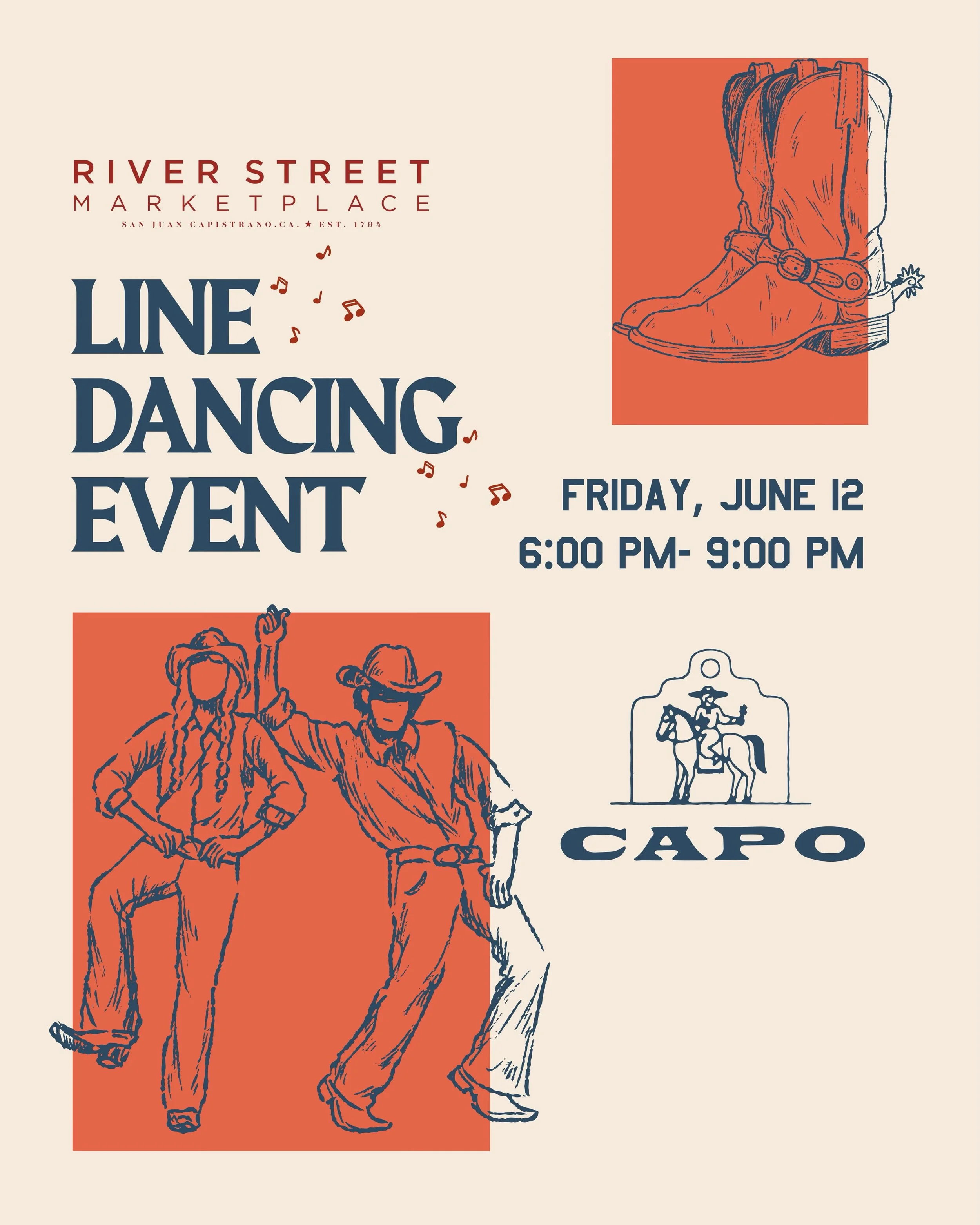 Kick up your heels and join us for another fun, family-friendly night of line dancing! Grab your friends, bring your best moves, and get ready for a great evening together. Free RSVP link in bio.