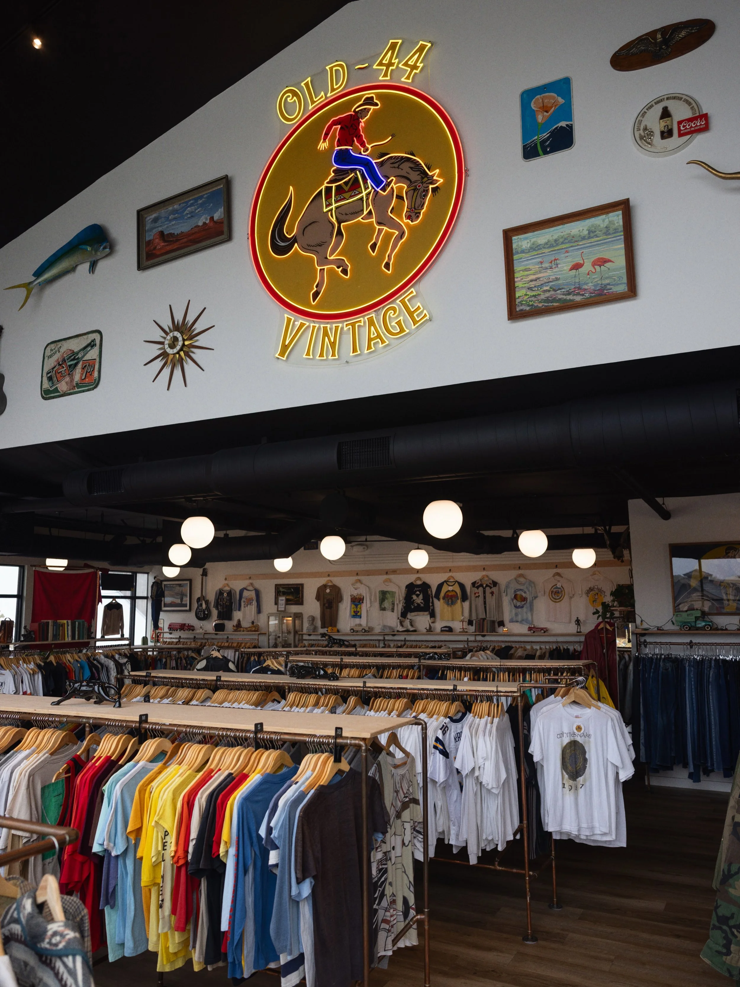 Old 44 is where your vintage dreams come true. 🤠✨ Shop curated vintage Levi&rsquo;s, iconic band tees, turquoise jewelry, vinyl records, and so much more. Whether you&rsquo;re hunting for a one-of-a-kind find or adding timeless pieces to your collec
