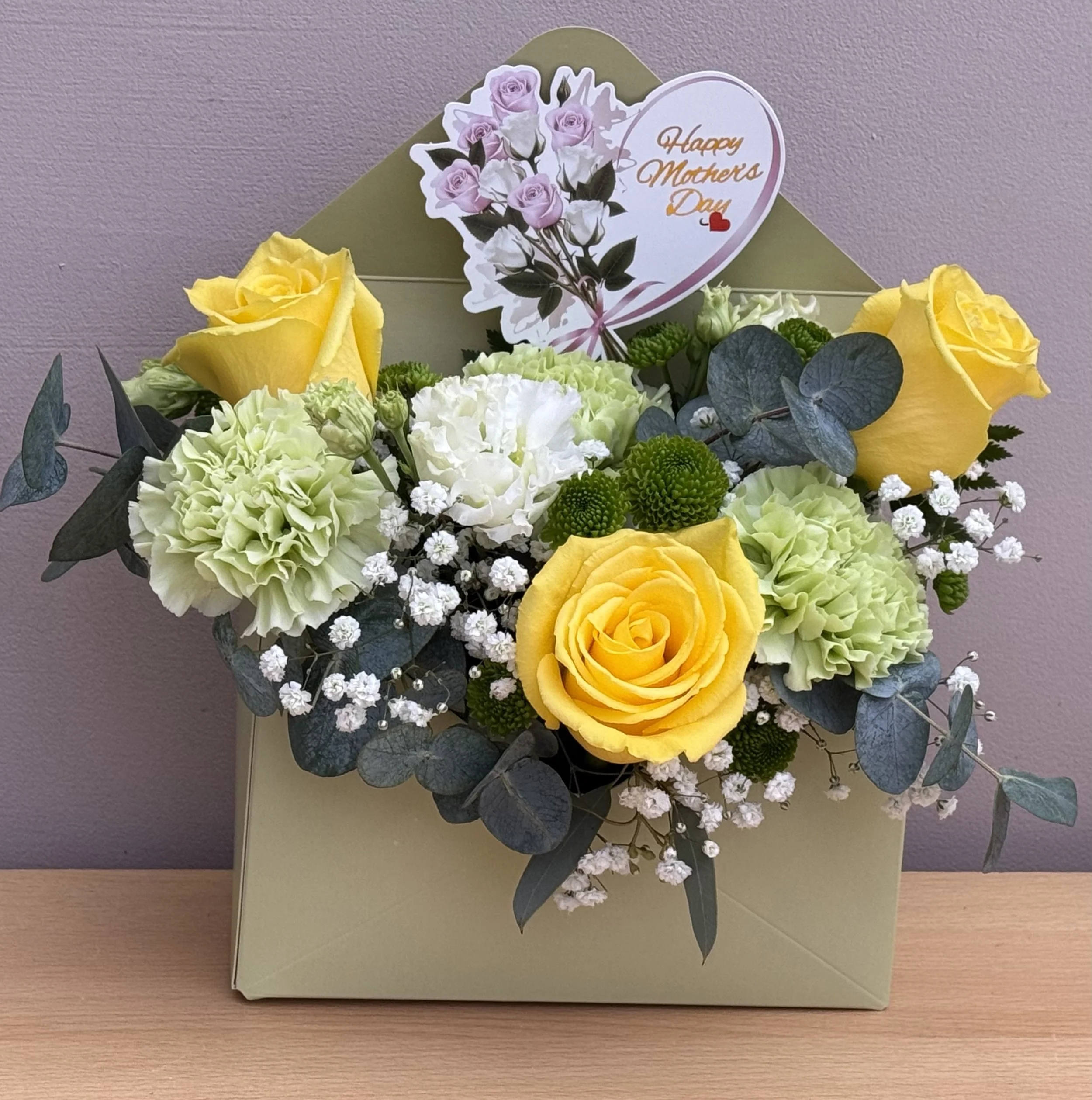Mothers day Envelope of flowers