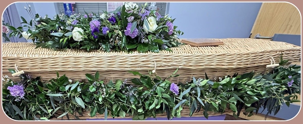 Casket Spray and  Matching Garland