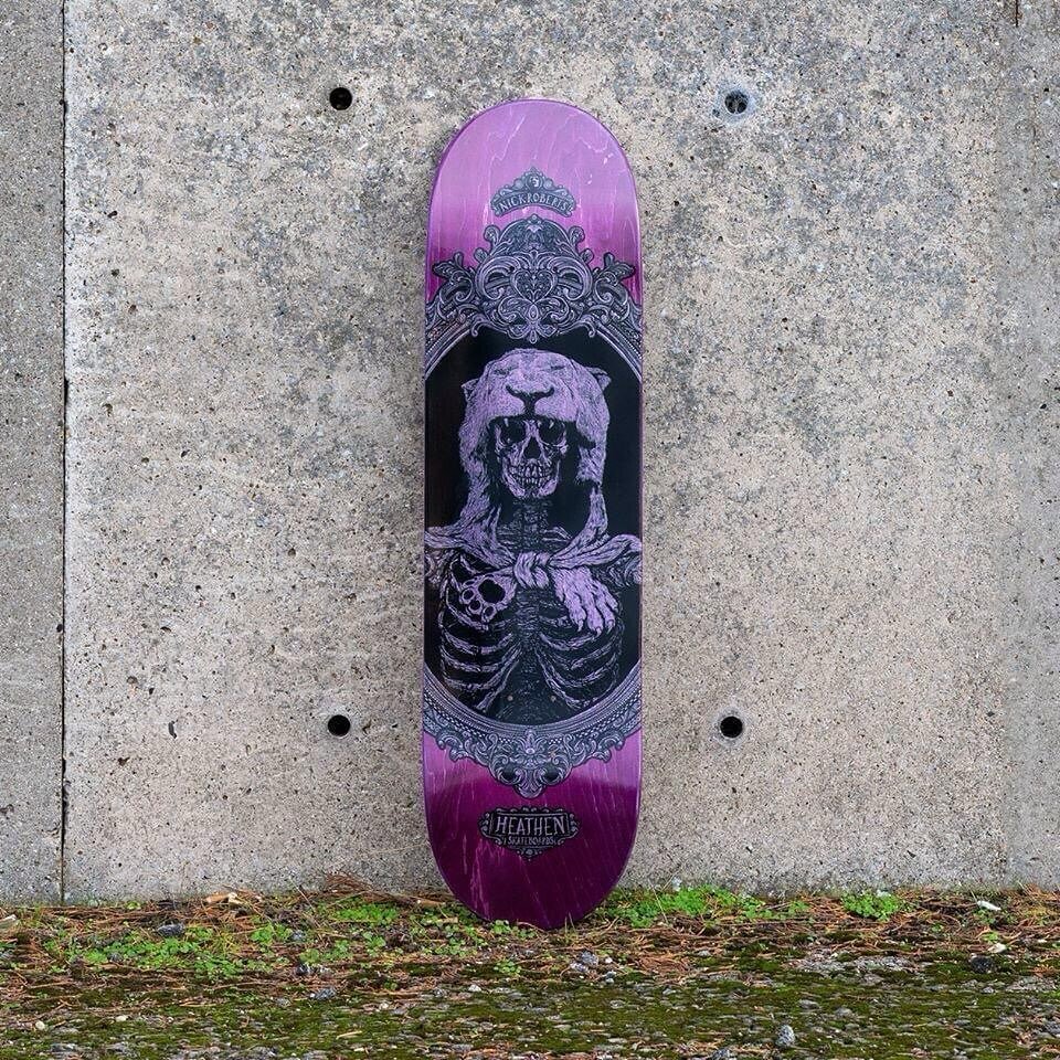 🗿 Throwback to @nick_roberts90 first pro board from back in 2015.

#heathen
#heathenskateboards 
#nogodsnomasters 
#lionofnemea