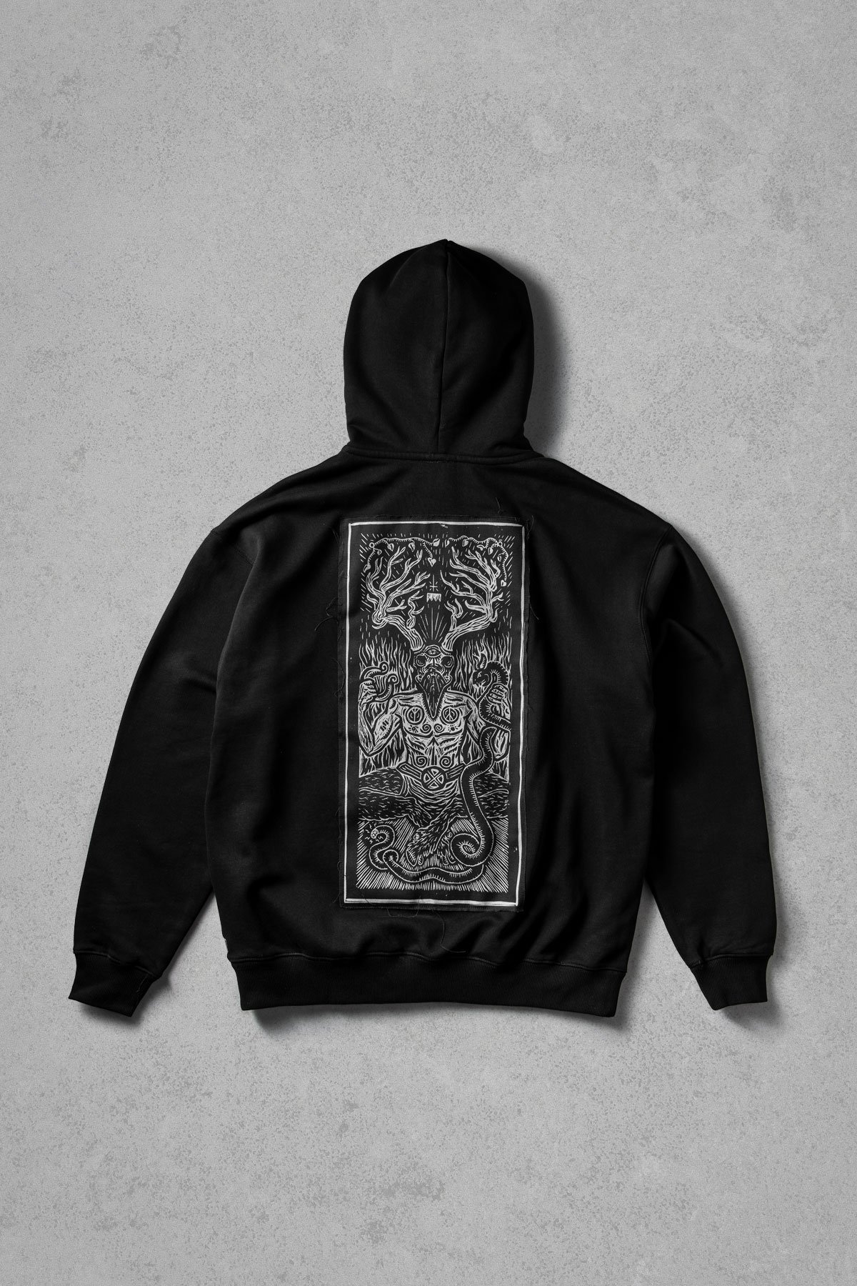 VG+ Ceronnous Super Heavy Patch Hood - Black