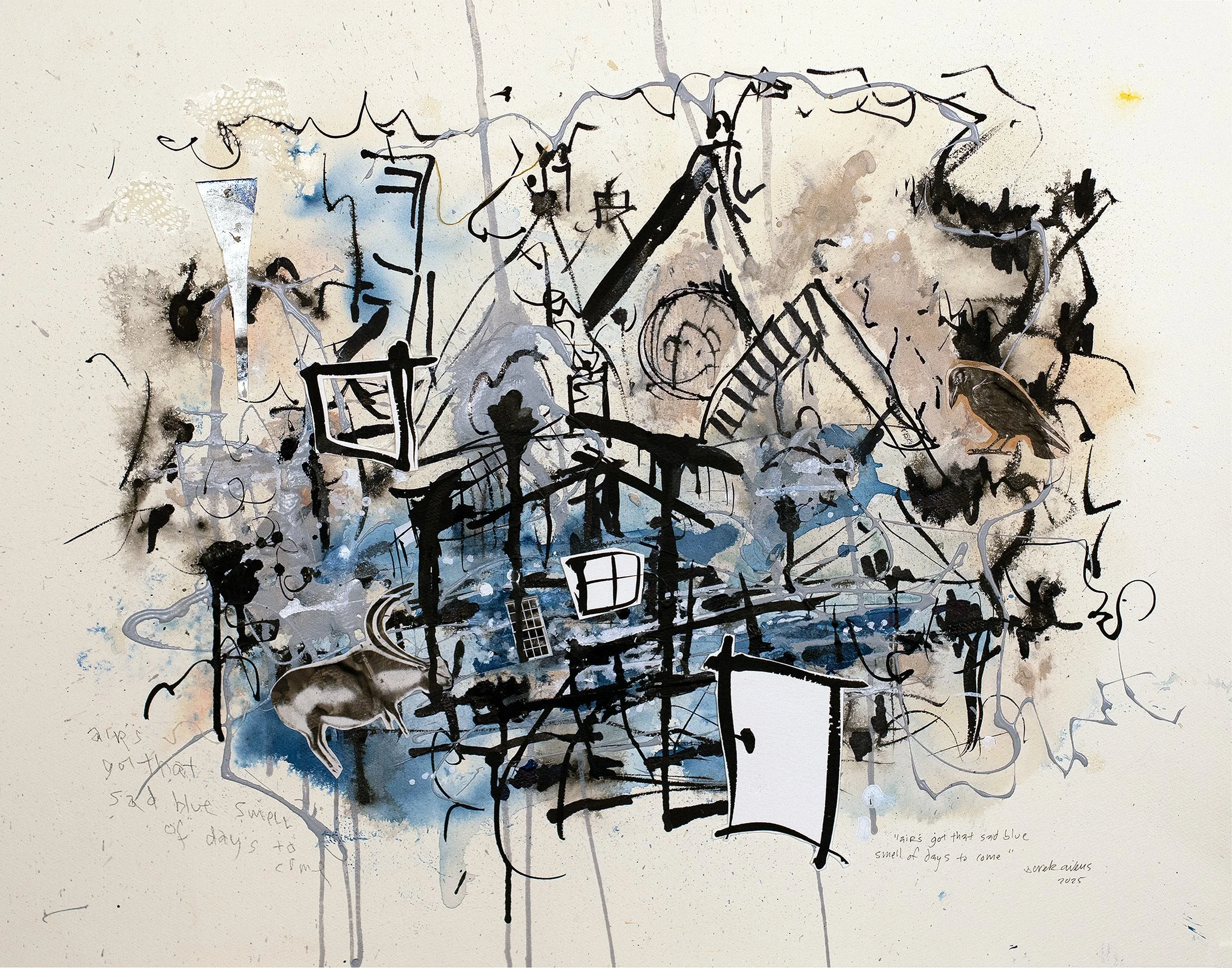 "air's got that sad blue smell of days to come"