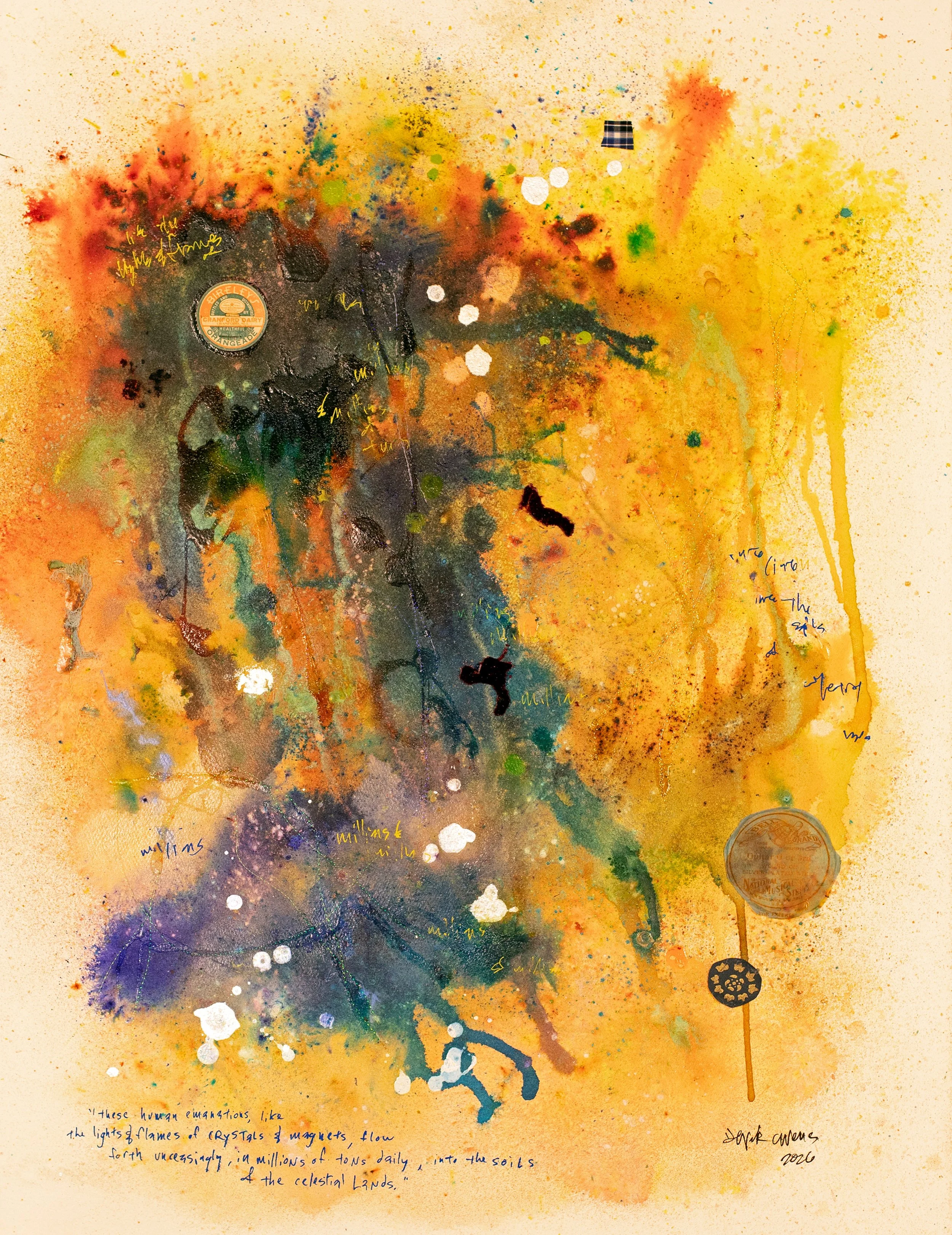 “these human emanations, like the lights & flames of crystals & magnets, flow forth unceasingly, in millions of tons daily, into the soils of the celestial lands”
