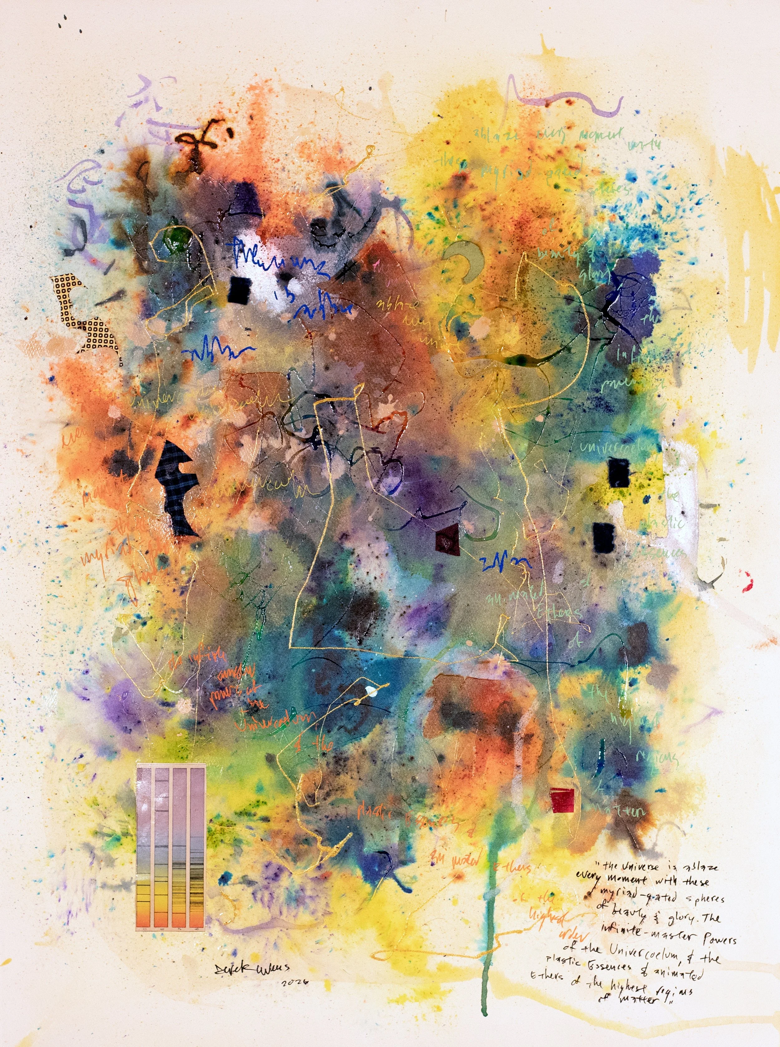 "The Universe is ablaze every moment with these myriad-gated spheres of beauty and glory. The infinite-master Powers of the Univercoelum, and the plastic Essences and animated Ethers of the highest regions of matter."