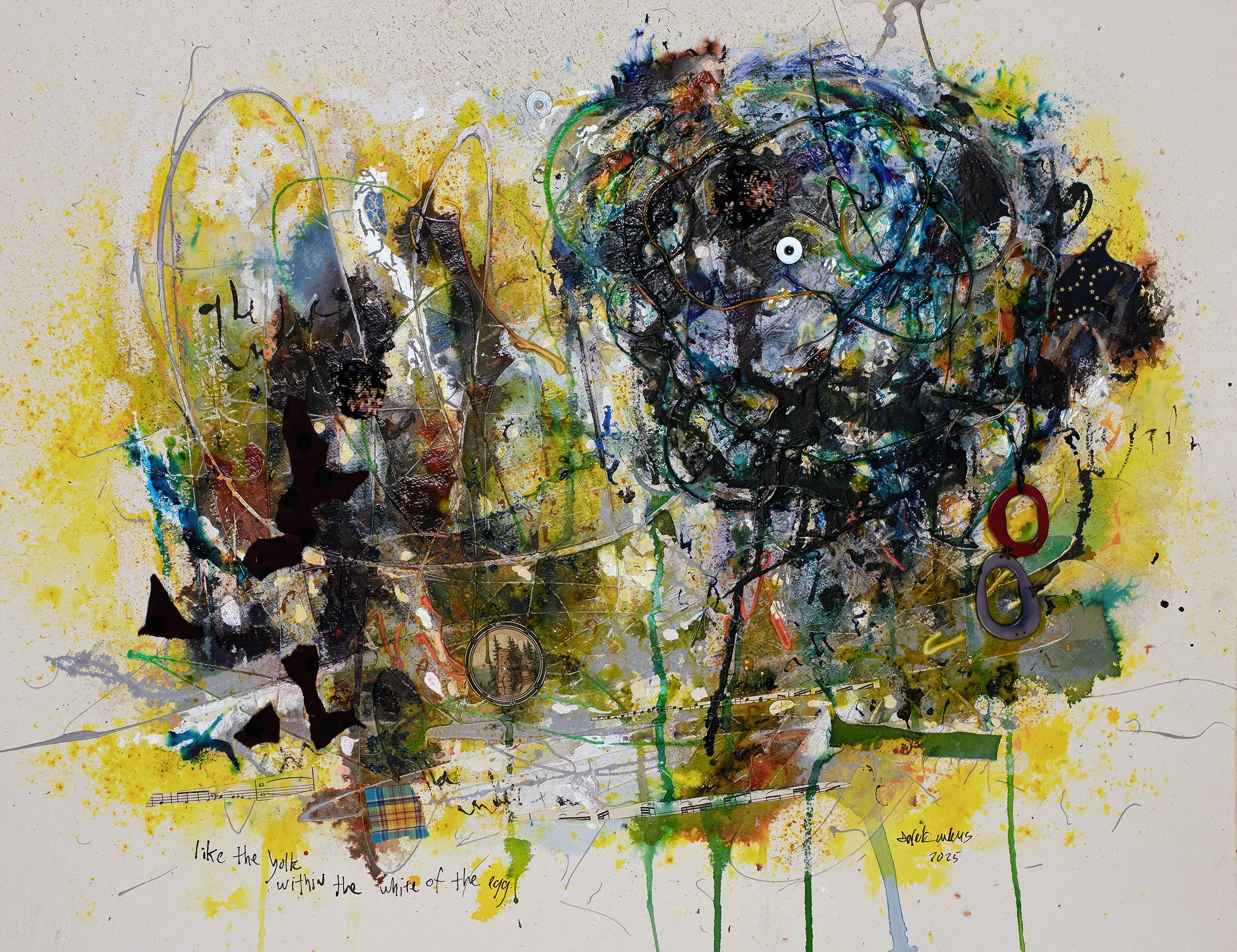 "like the yolk within the white of the egg"