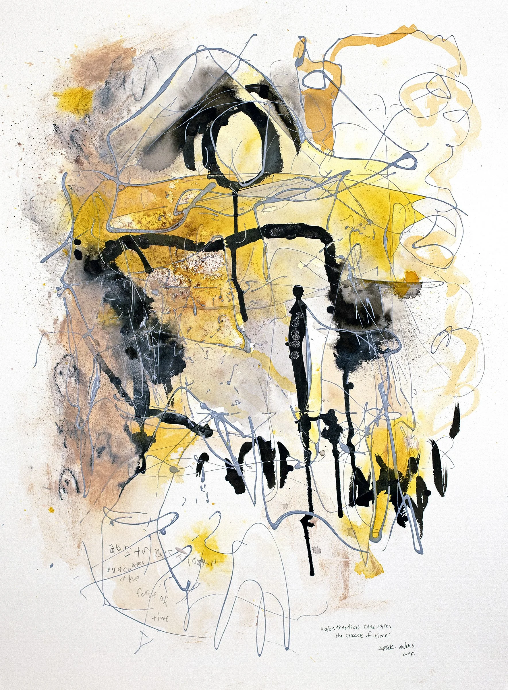 "abstraction evacuates the force of time"