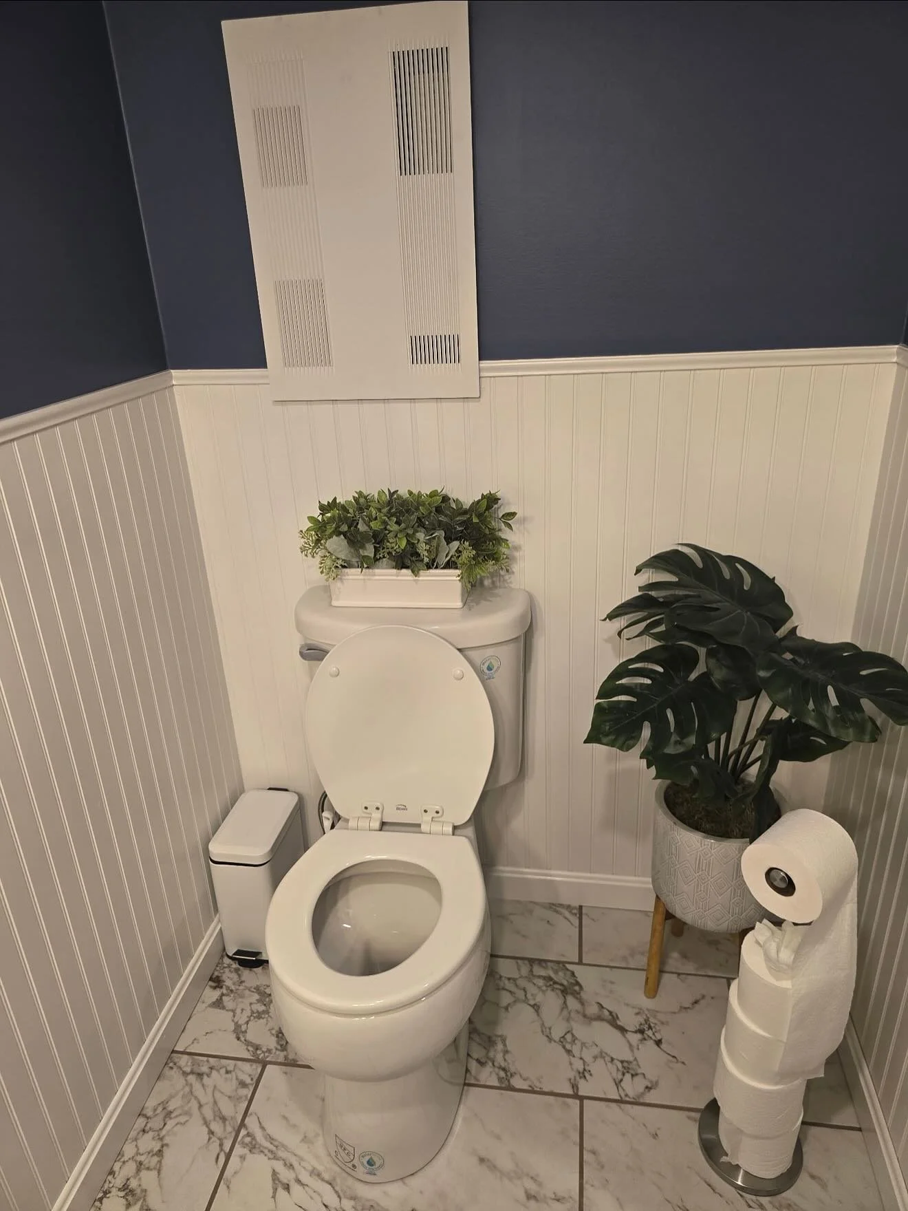 New basement bathroom addition in the books ✅ @kohler shower valve, @libertypumps macerating pump, toilet install, vanity, and faucet install. Another solid finish from rough framing to a fully functional space.