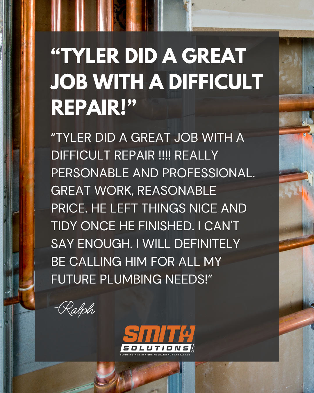 5 Star Customer Testimonial for Smith Solutions Plumbing in Grafton MA.png