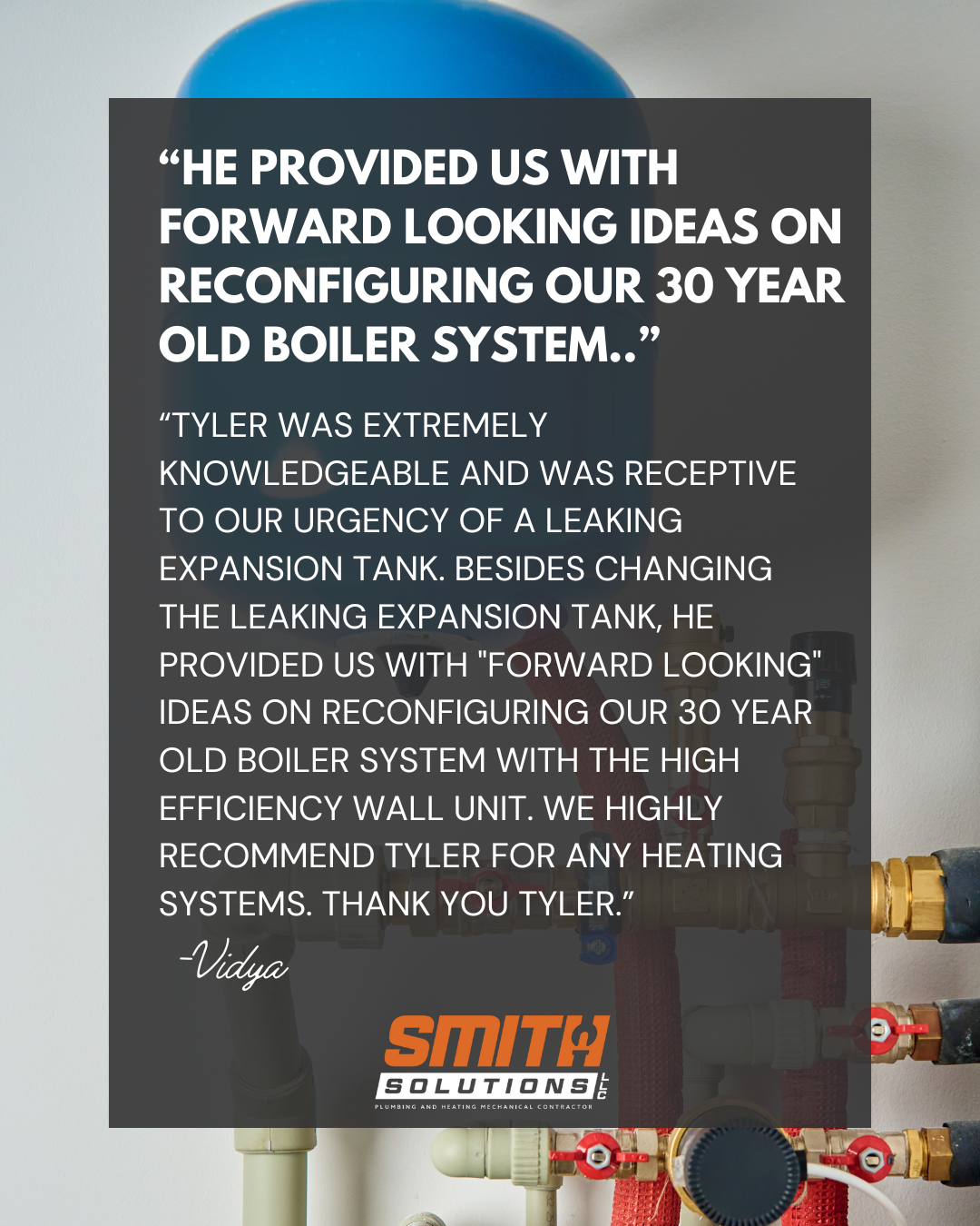 Customer Review for Expansion Tank at Smith Solutions Plumbing in Grafton MA.png