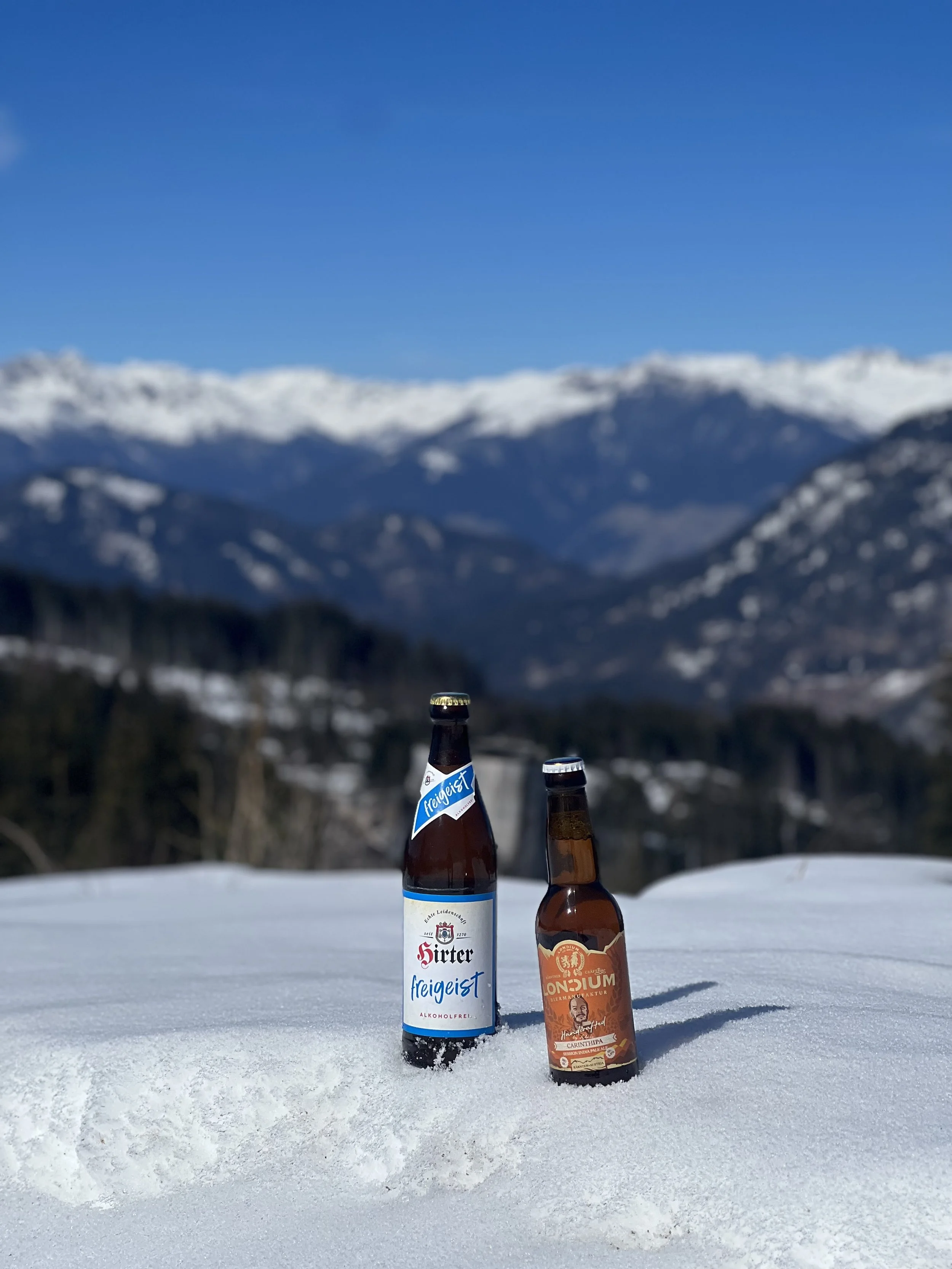 Hiking refreshments. 