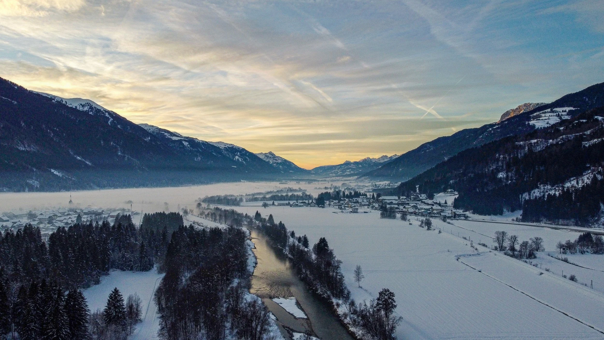 Gailtal Sunset, Karnten, Austria