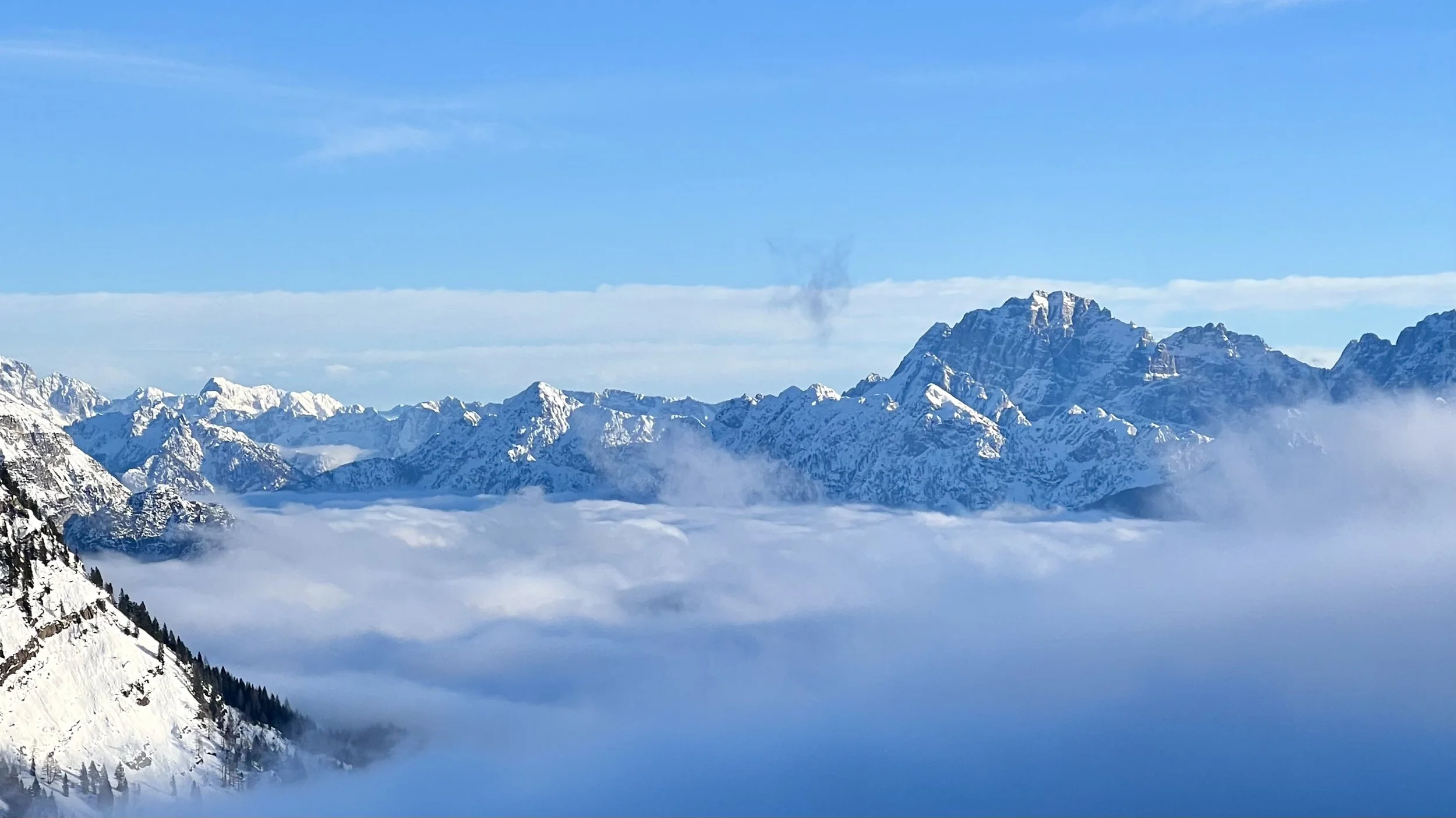 Ski lift views at Nassfeld.