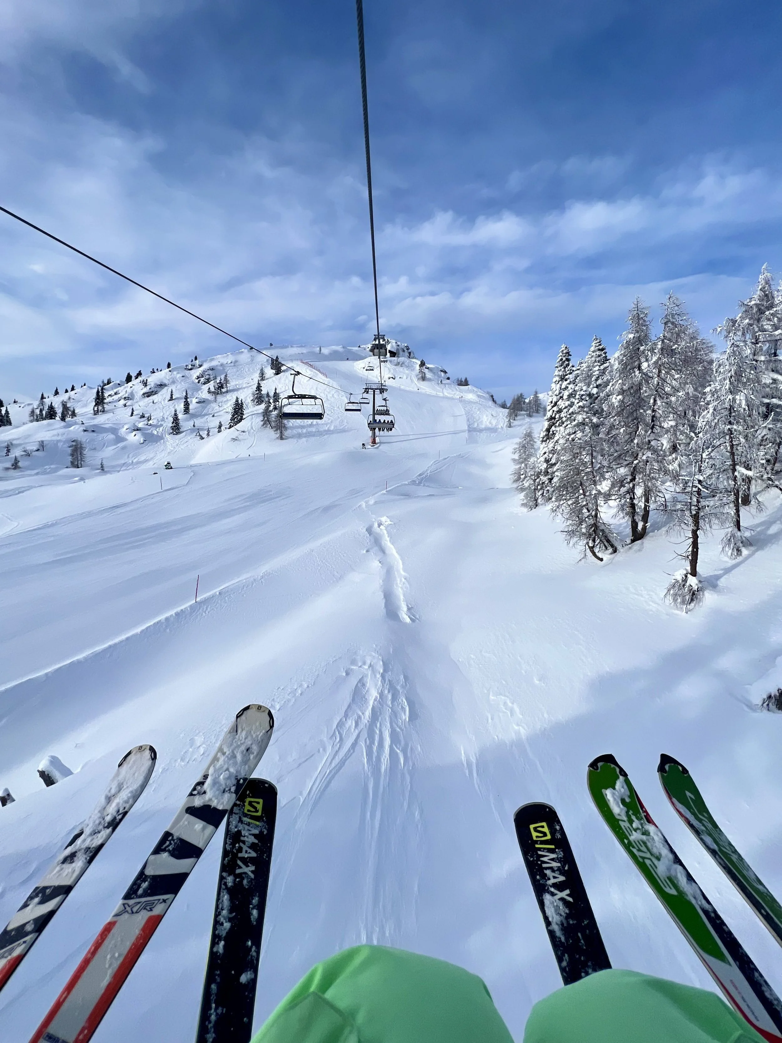 The lift back up to the Gartnerkofel, Nassfeld.