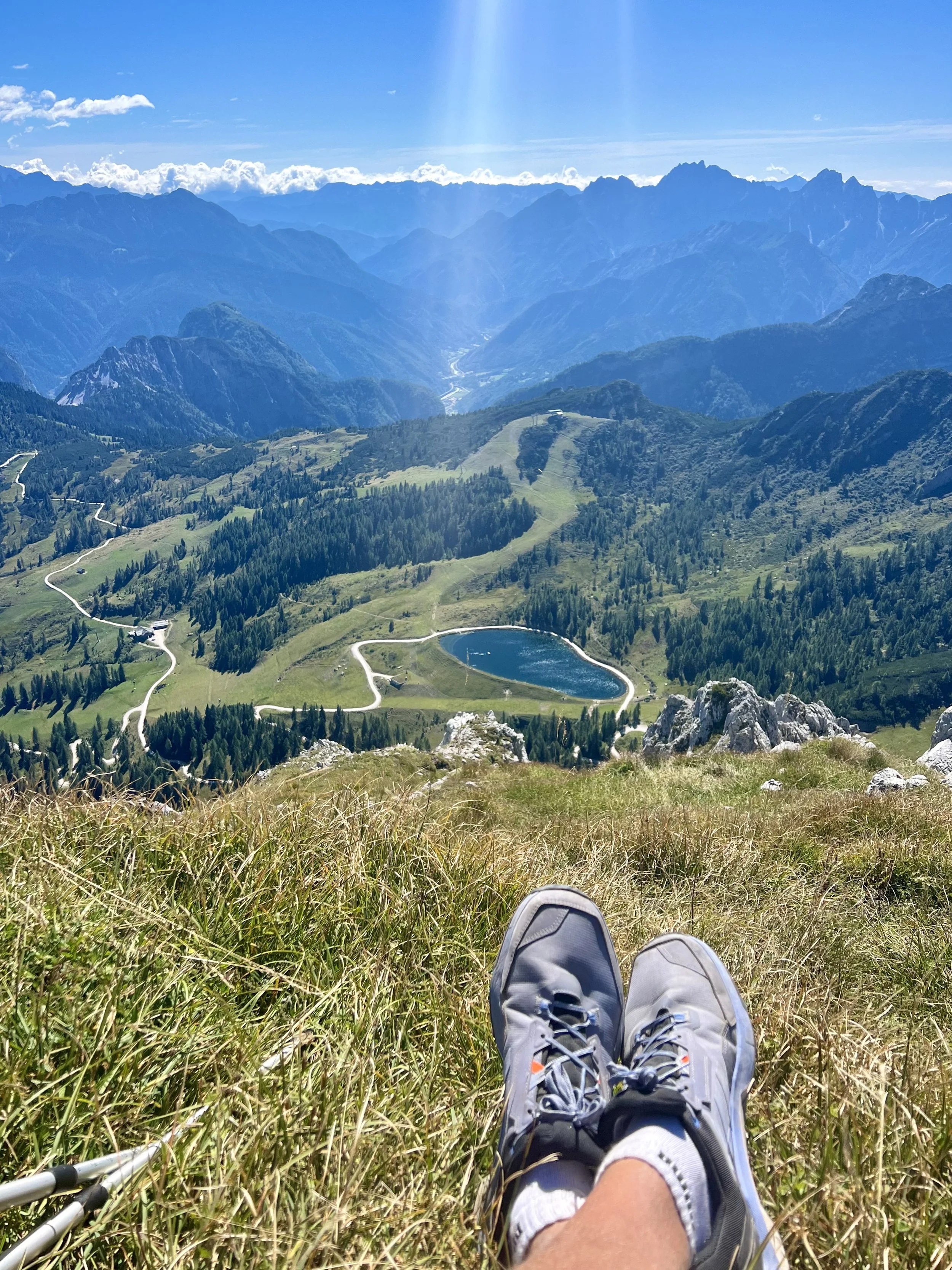 Gartnerkofel views in the summer. 