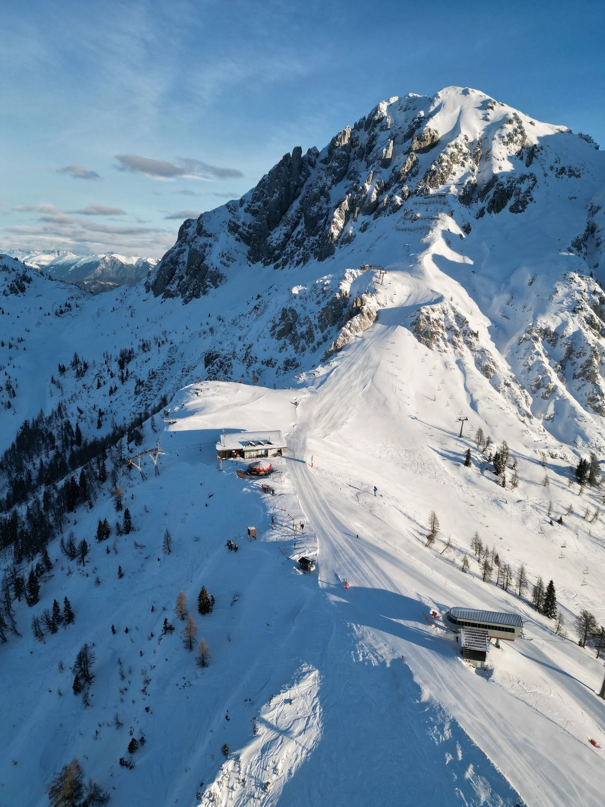 Gartnerkofel in winter.