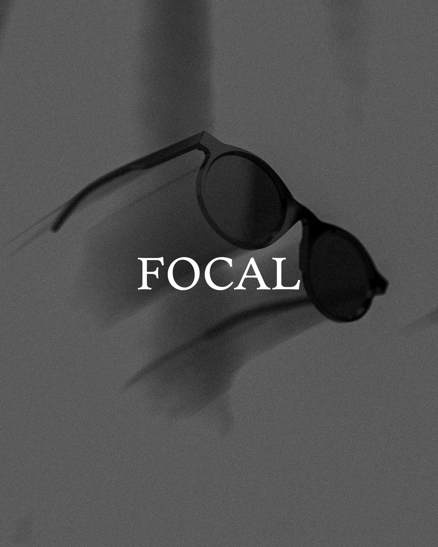 Black sunglasses with the word "FOCAL"