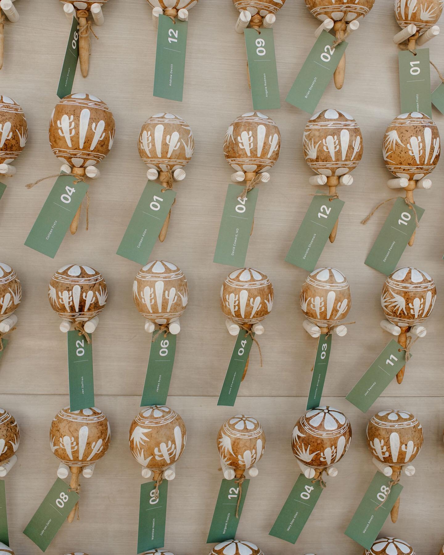 YES to escort cards on a Maracas wall! 
S + L seating chart captured perfectly the ambience of @hotelsancristobal in Todos Santos 🌵🇲🇽
⠀⠀⠀⠀⠀⠀⠀⠀
Planning &amp; Design @bajaweddingplanner 
Photography @losebano 
Venue @hotelsancristobal 
Paper Design