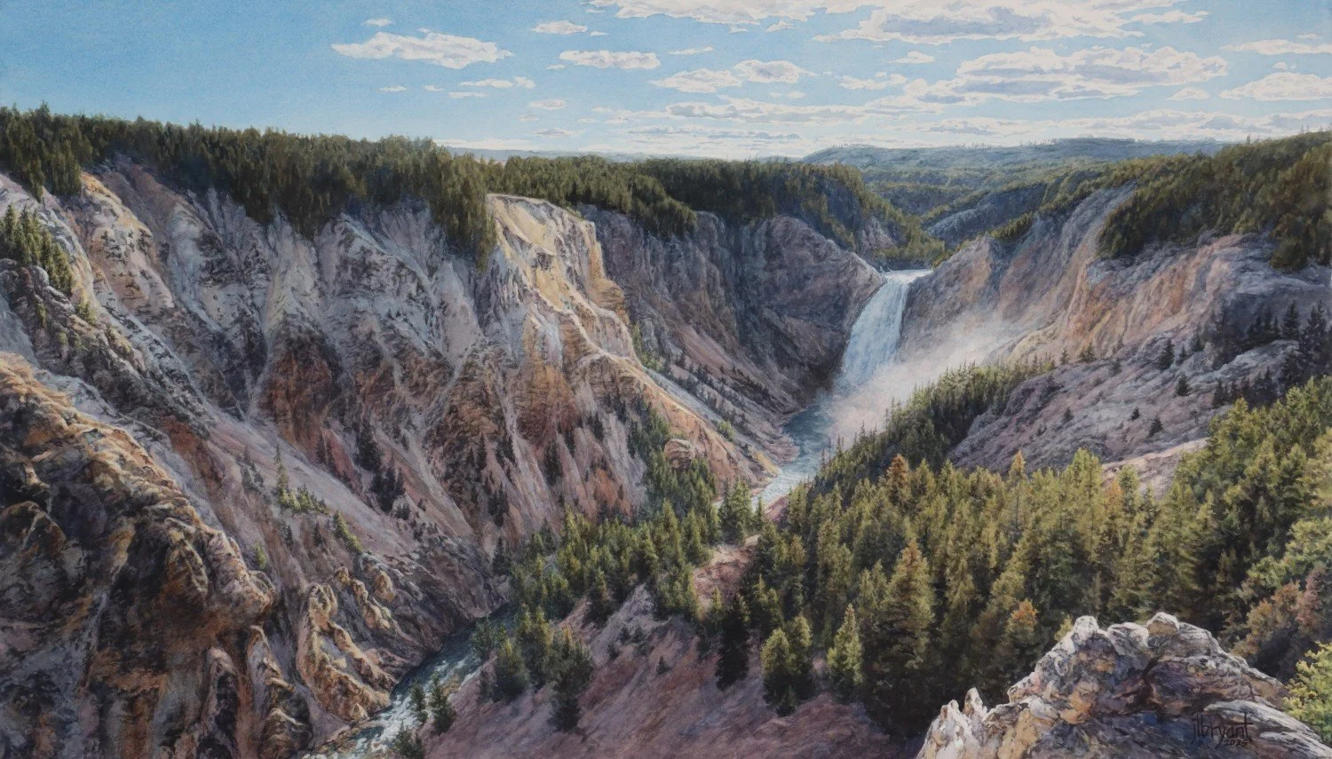 Jessica L Bryant - Lookout View Lower Yellowstone Falls.jpg