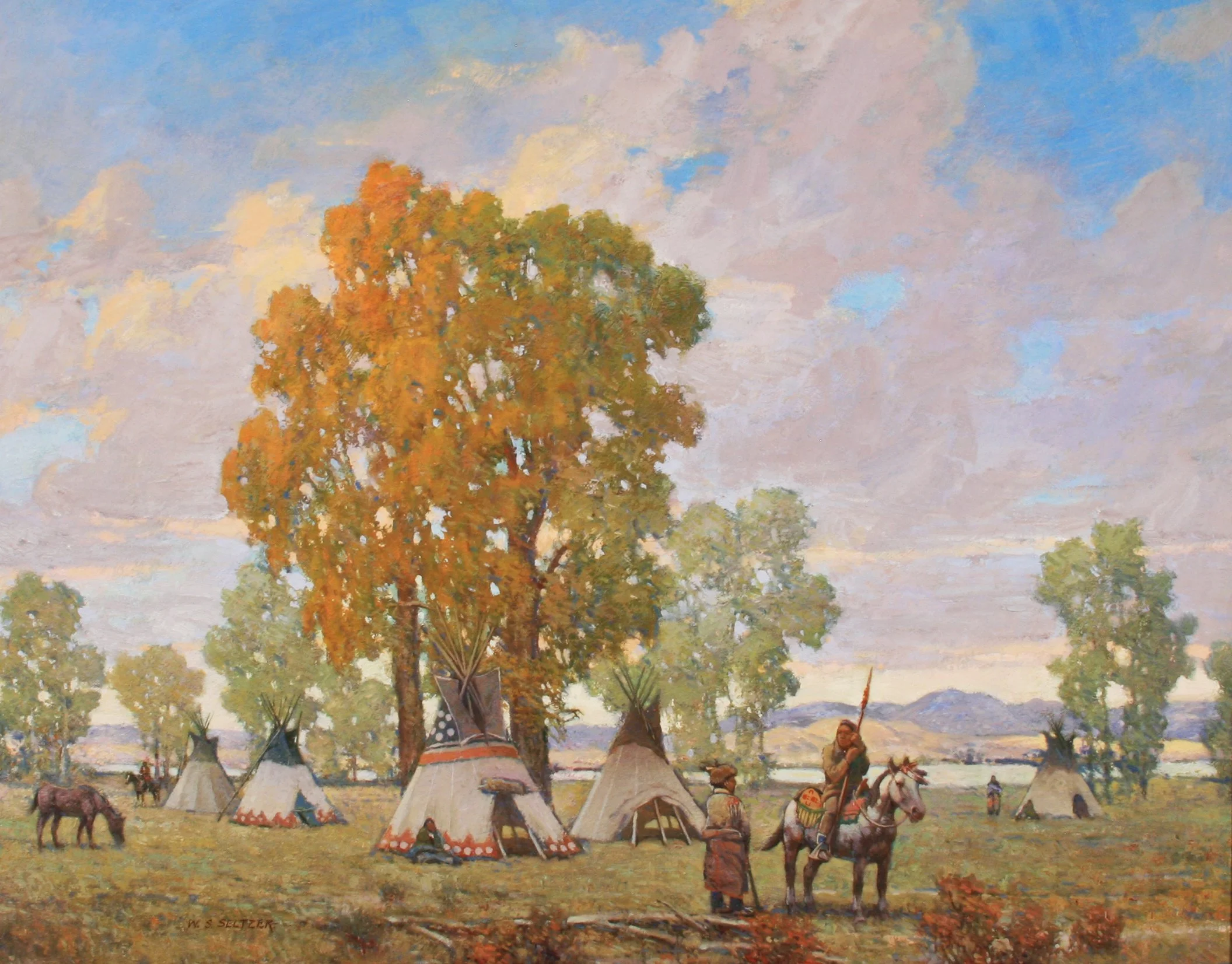 Sharing The News 24x30 0il  copy.jpg